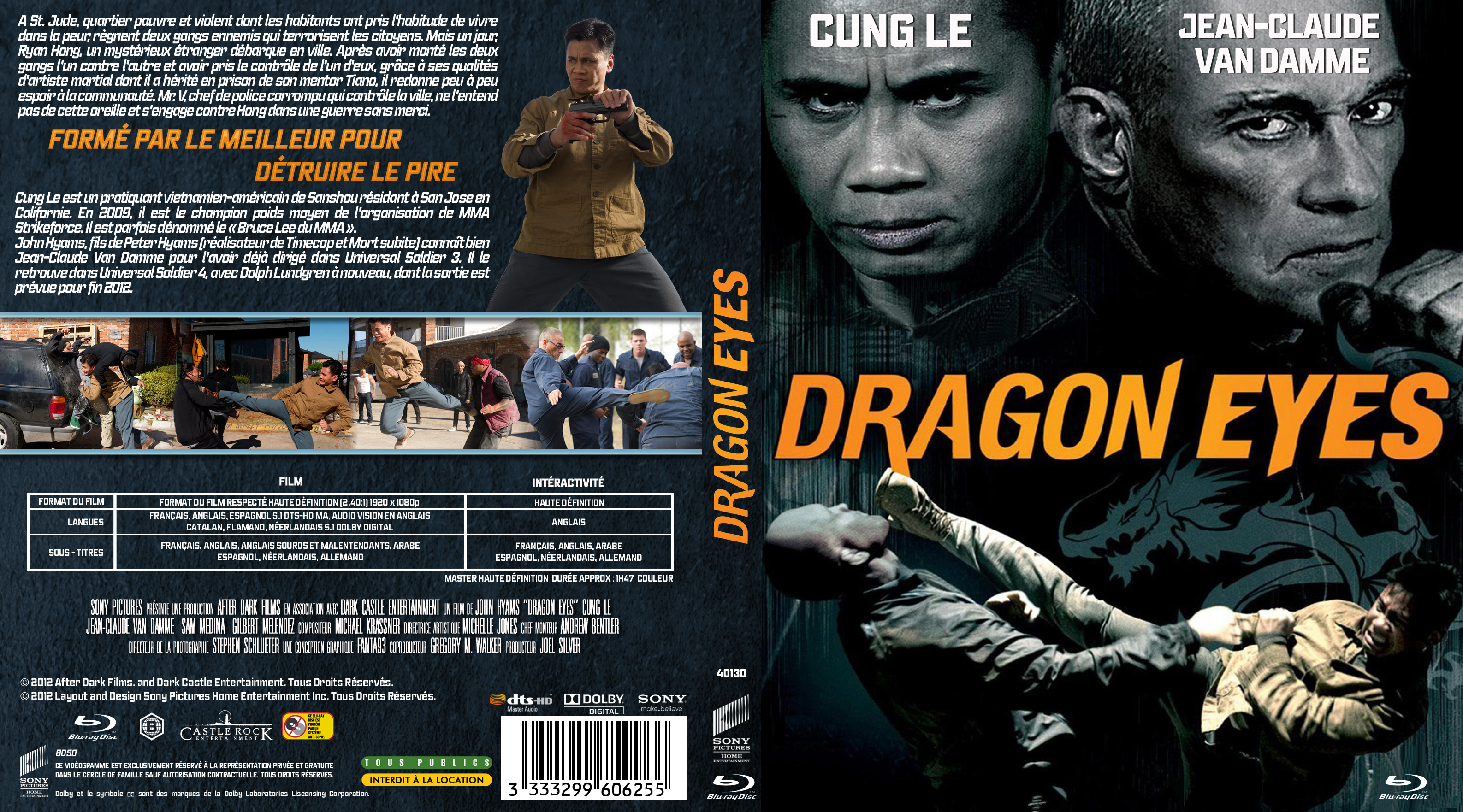Jaquette DVD Dragon eyes custom (BLU-RAY)