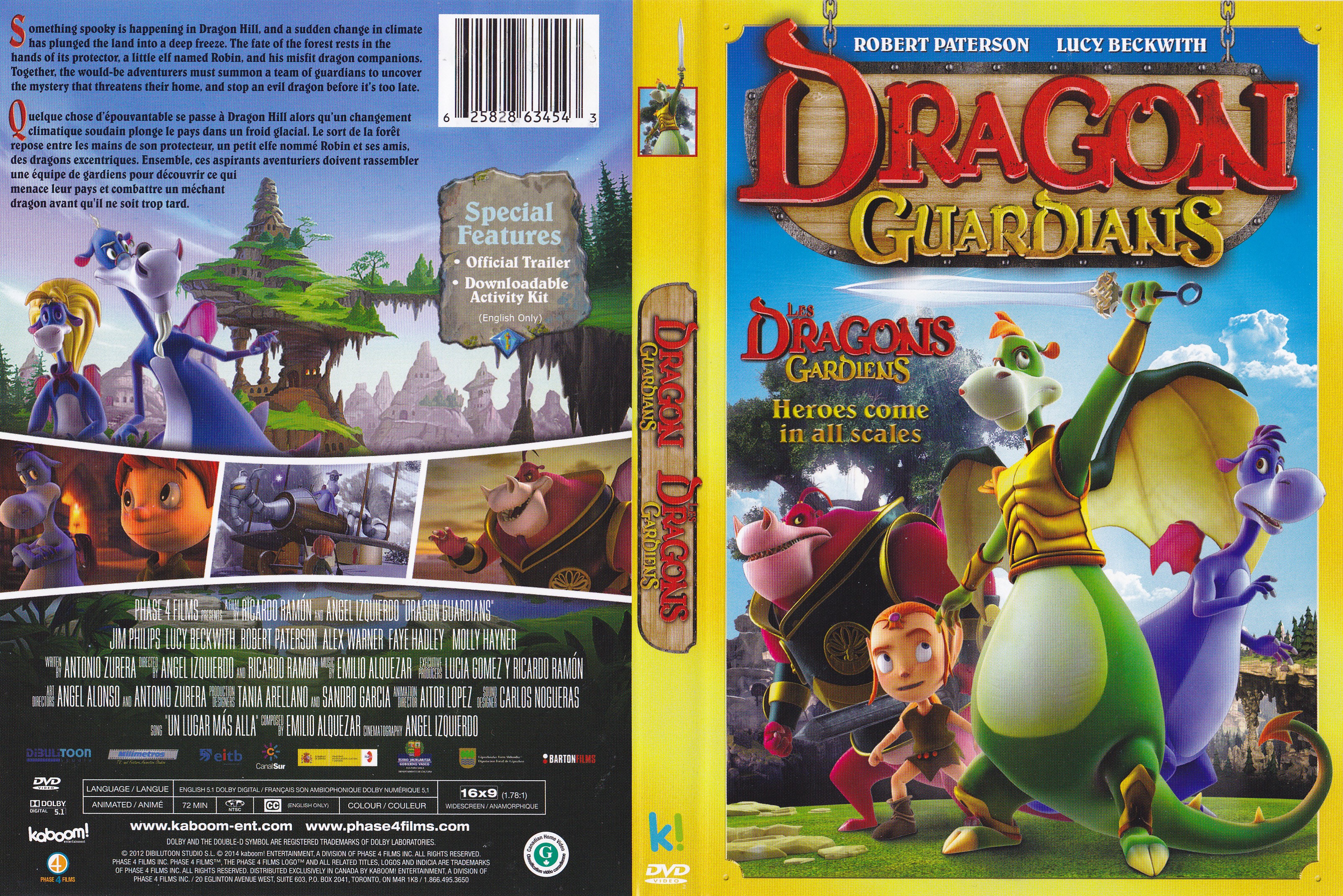 Jaquette DVD Dragon guardians - Les dragons gardiens (Canadienne)