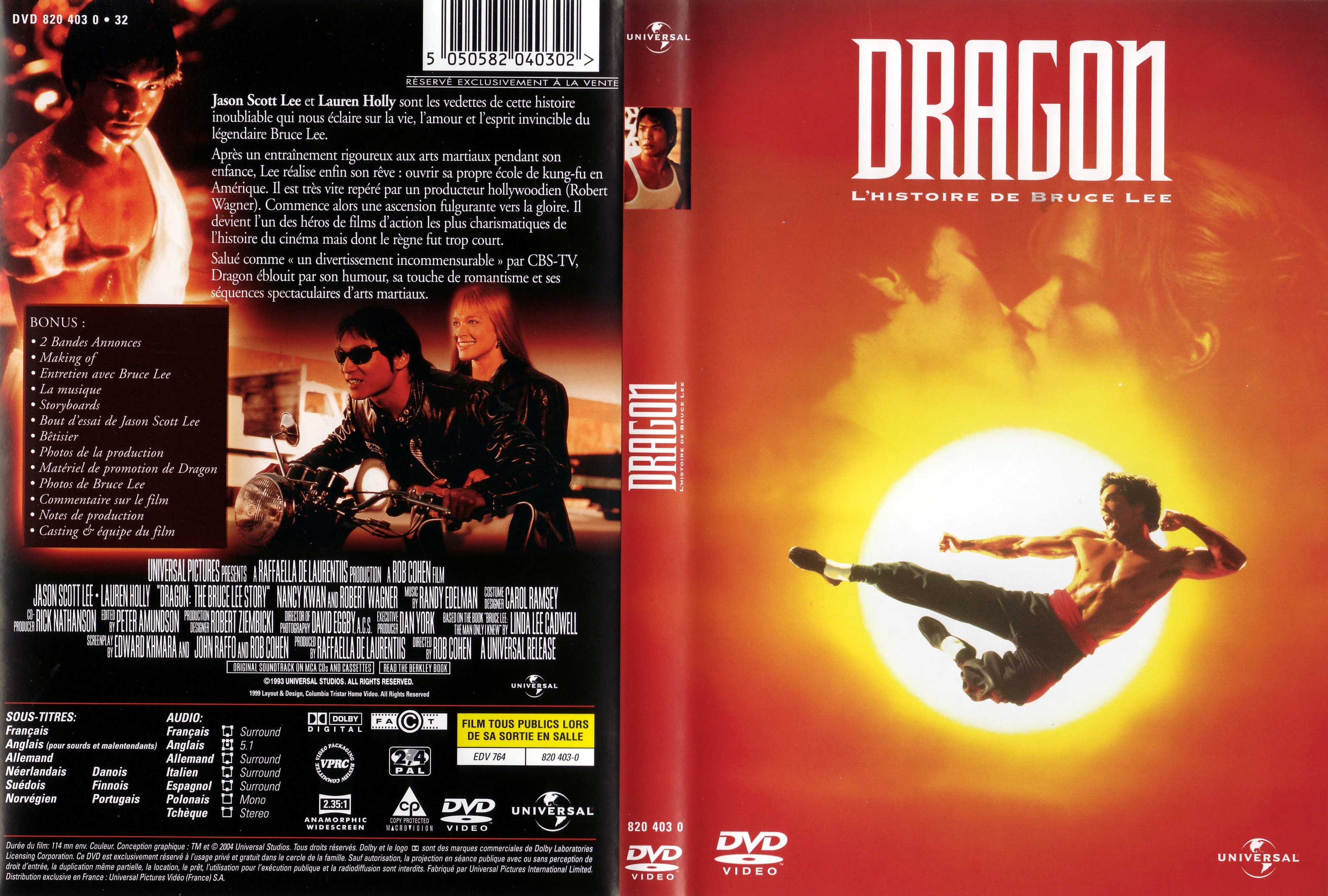 Jaquette DVD Dragon l