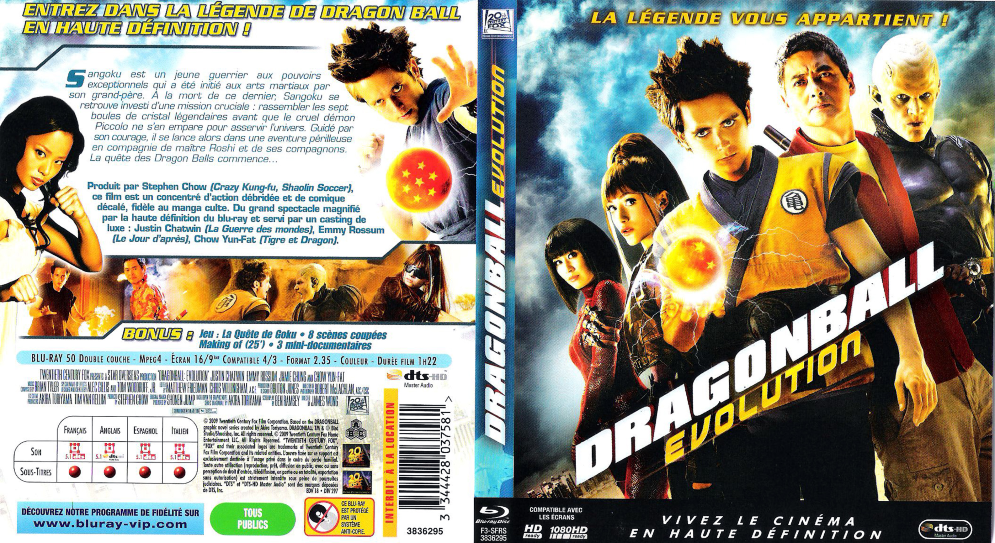 Jaquette DVD Dragonball evolution (BLU-RAY)