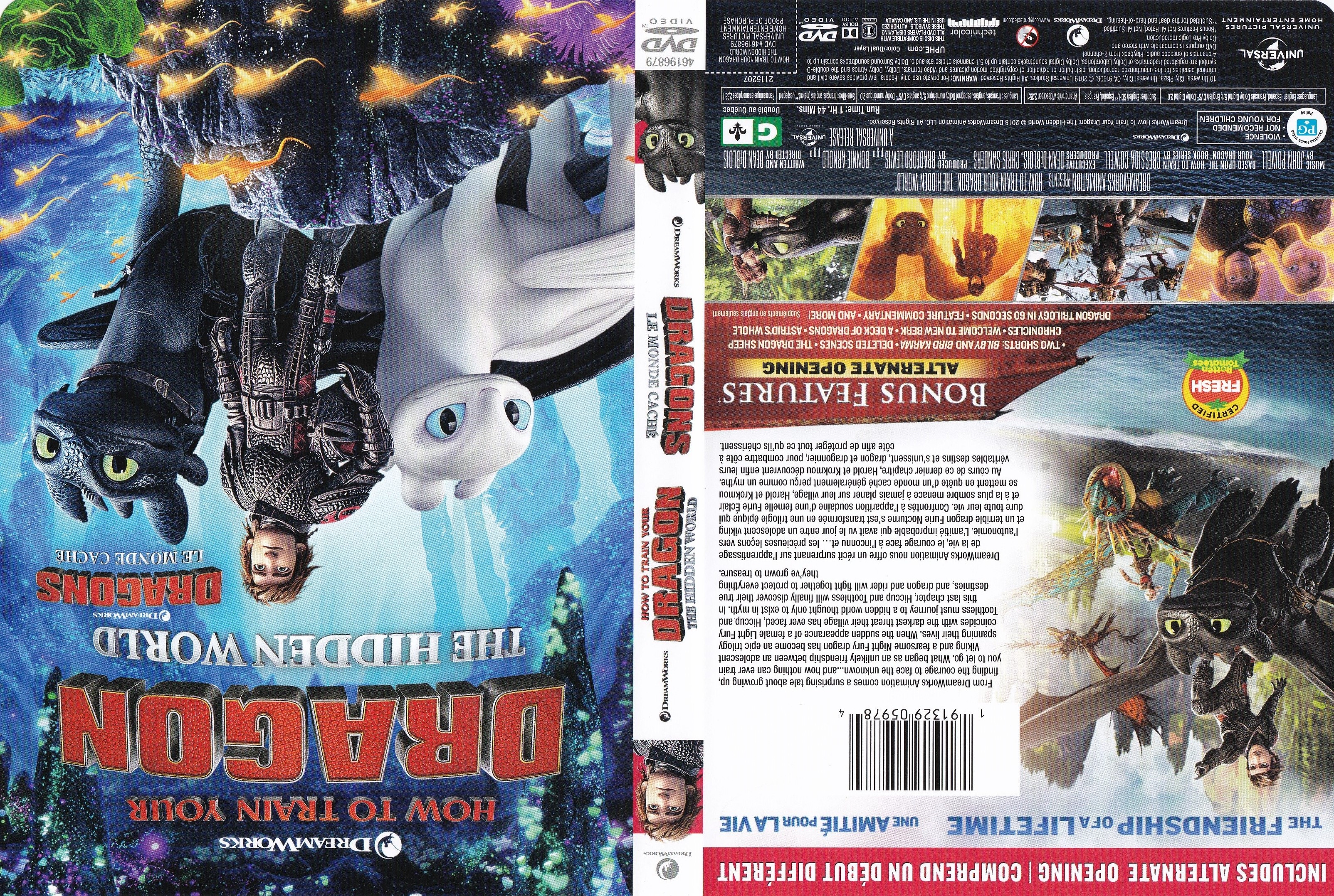 Jaquette DVD Dragons 3 - Le monde cach (canadienne)
