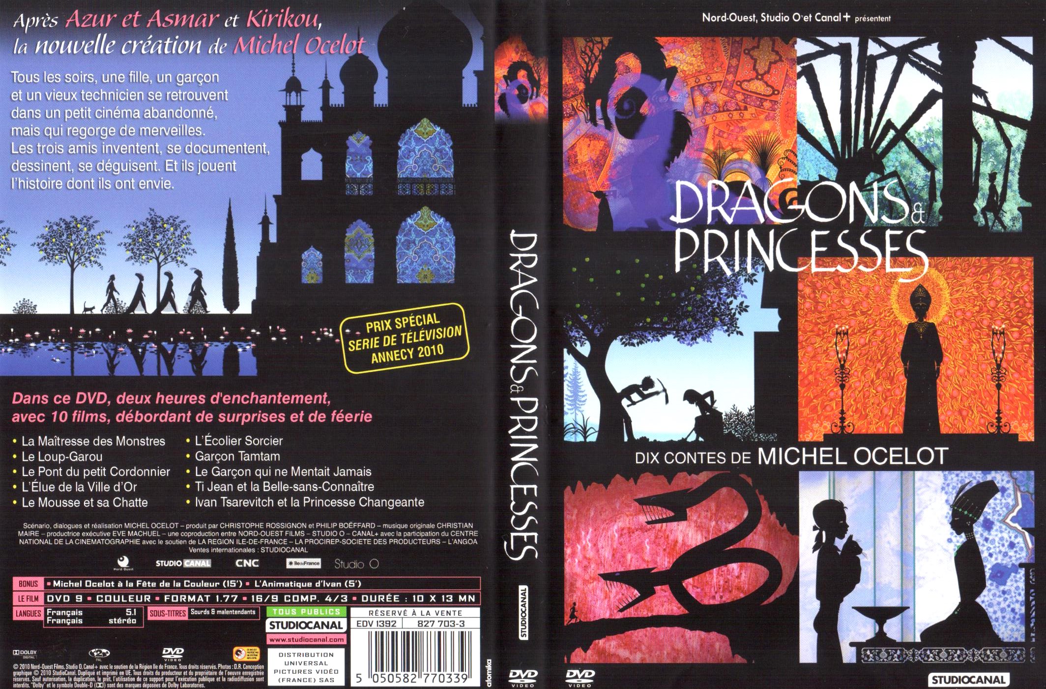 Jaquette DVD Dragons et Princesses