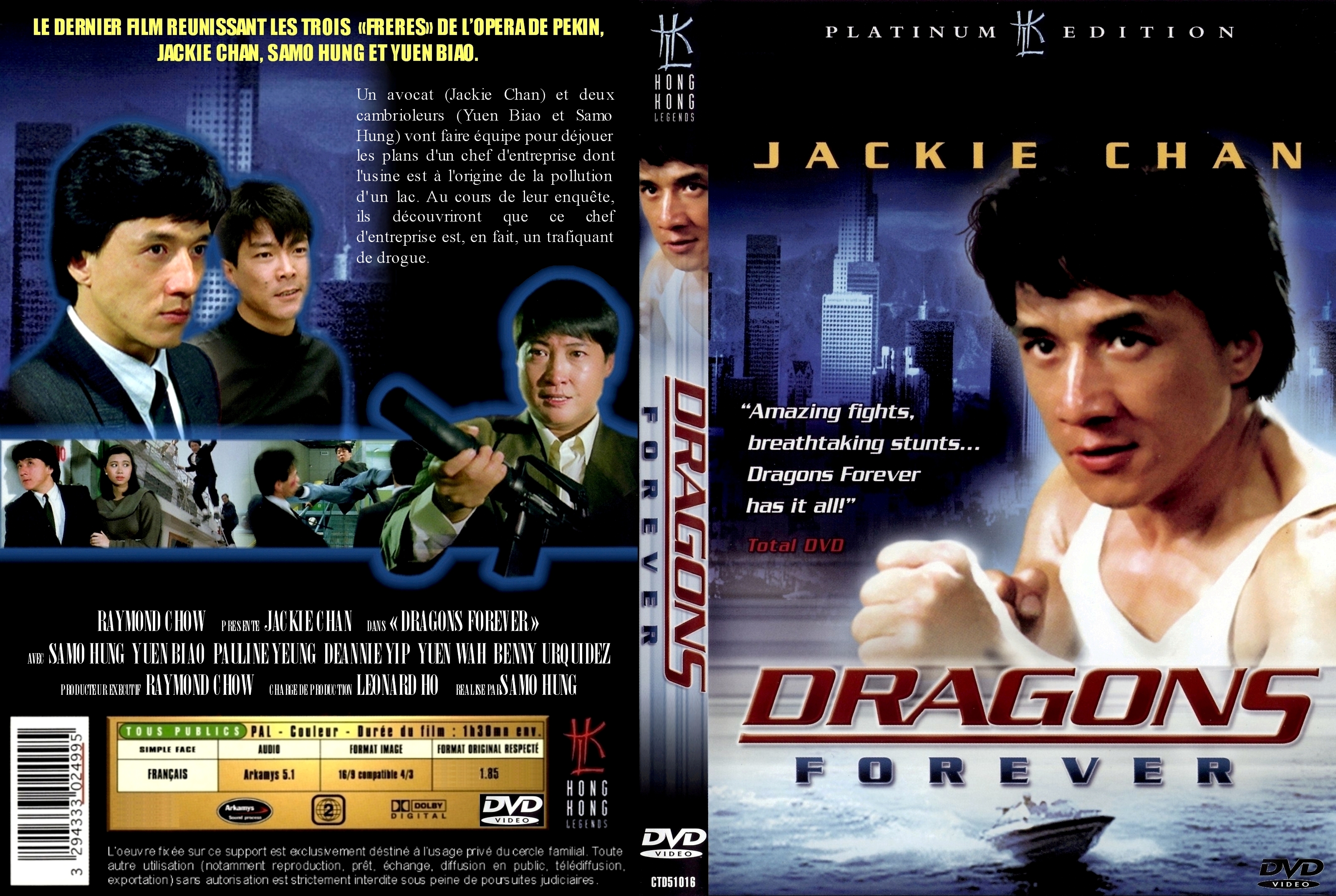 Jaquette DVD Dragons forever custom