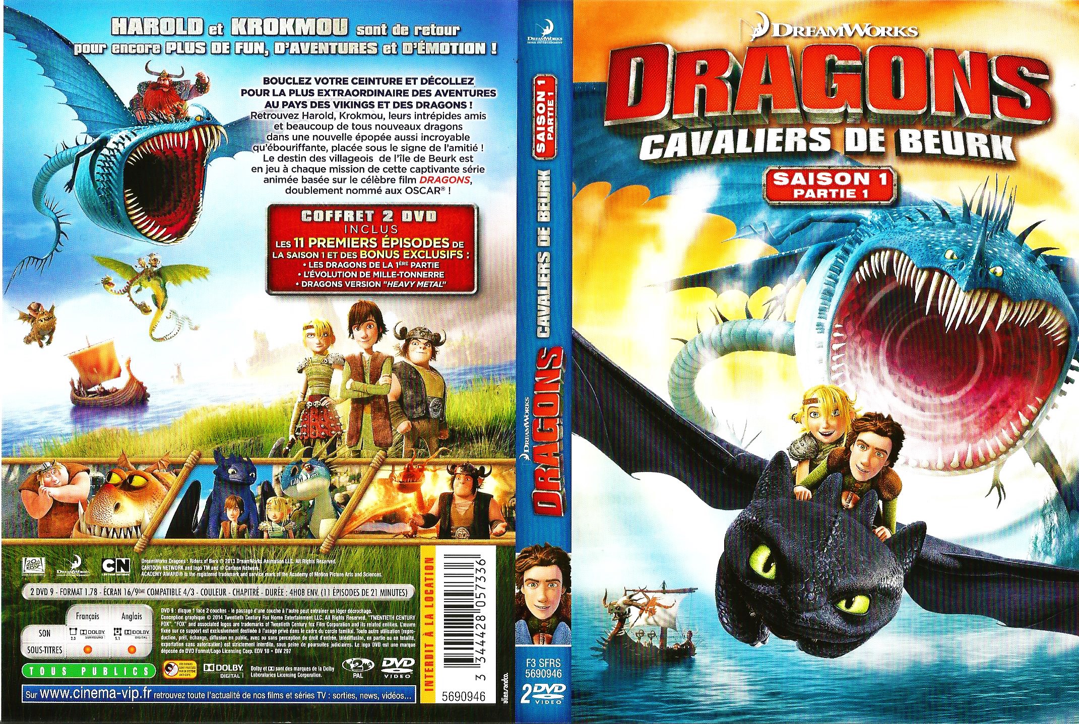 Jaquette DVD Dragons saison 1 partie 1