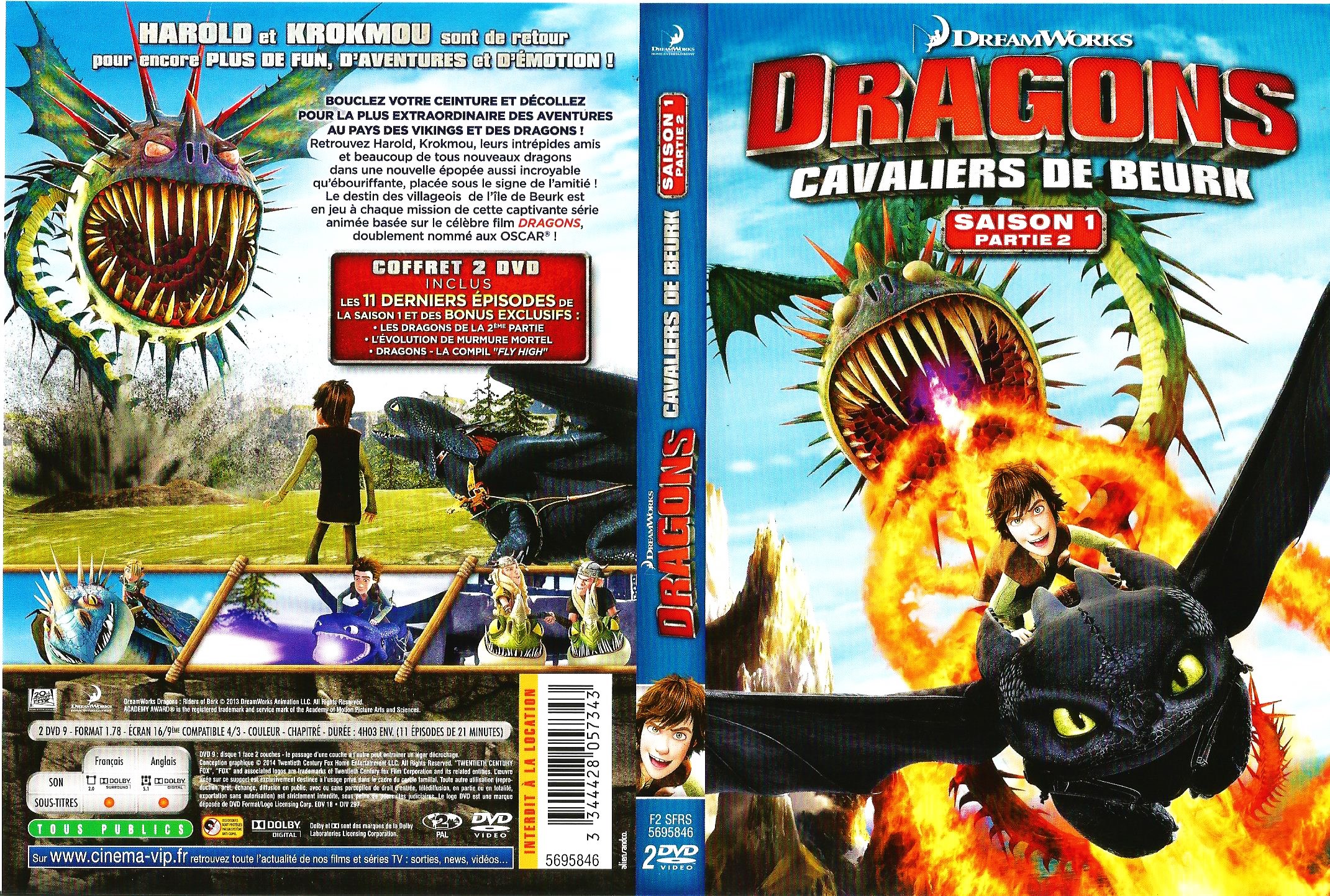 Jaquette DVD Dragons saison 1 partie 2