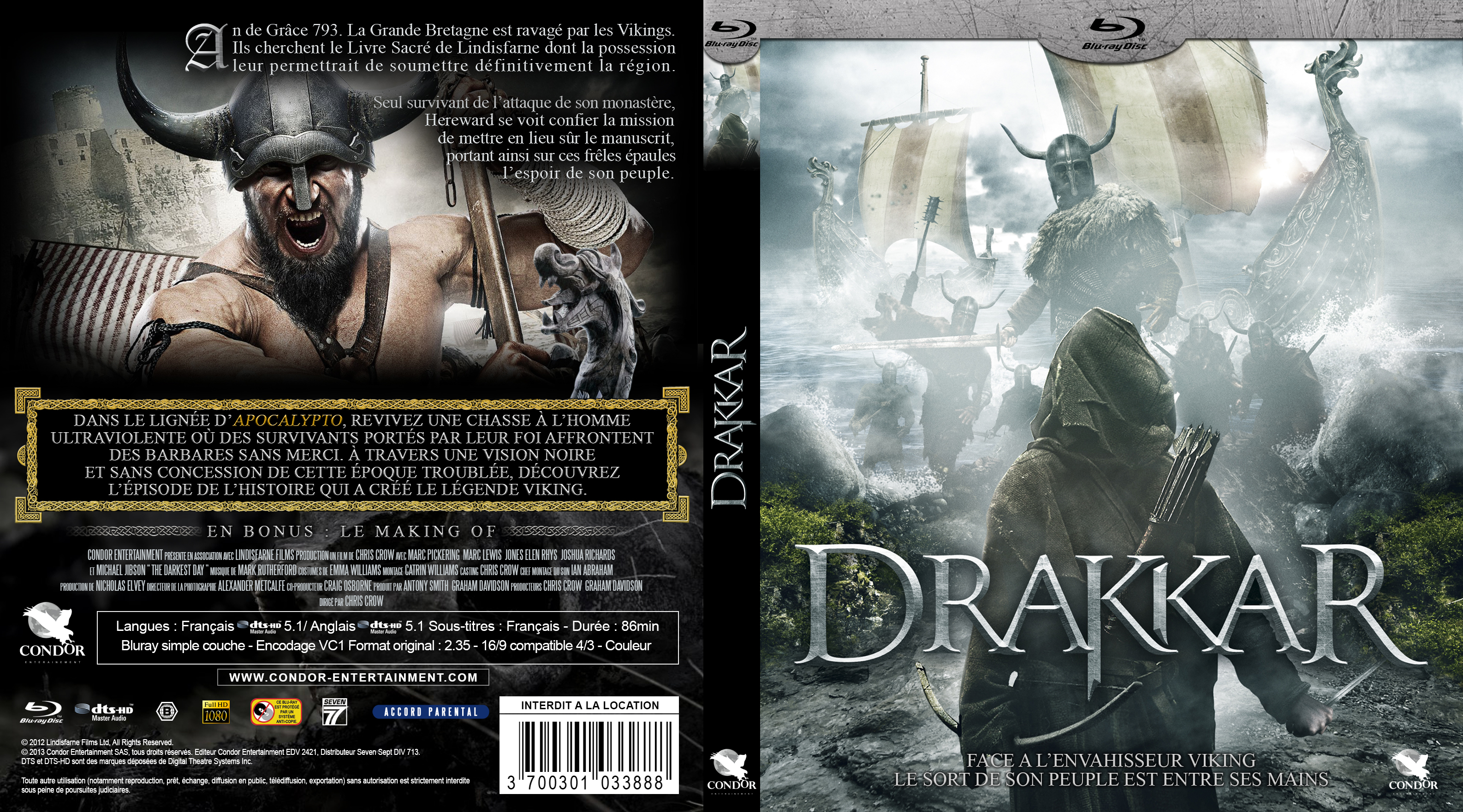 Jaquette DVD Drakkar custom (BLU-RAY)