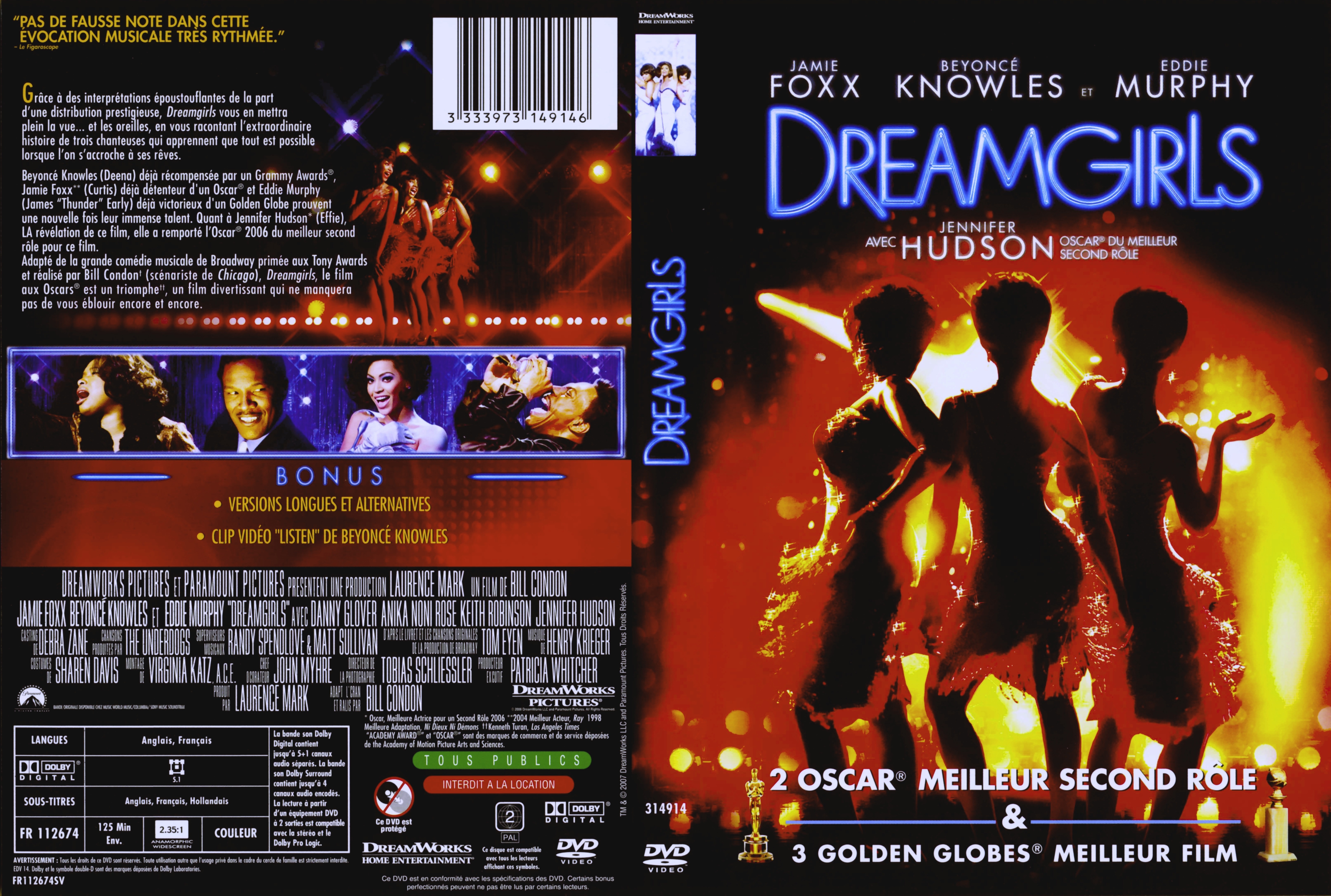 Jaquette DVD Dreamgirls