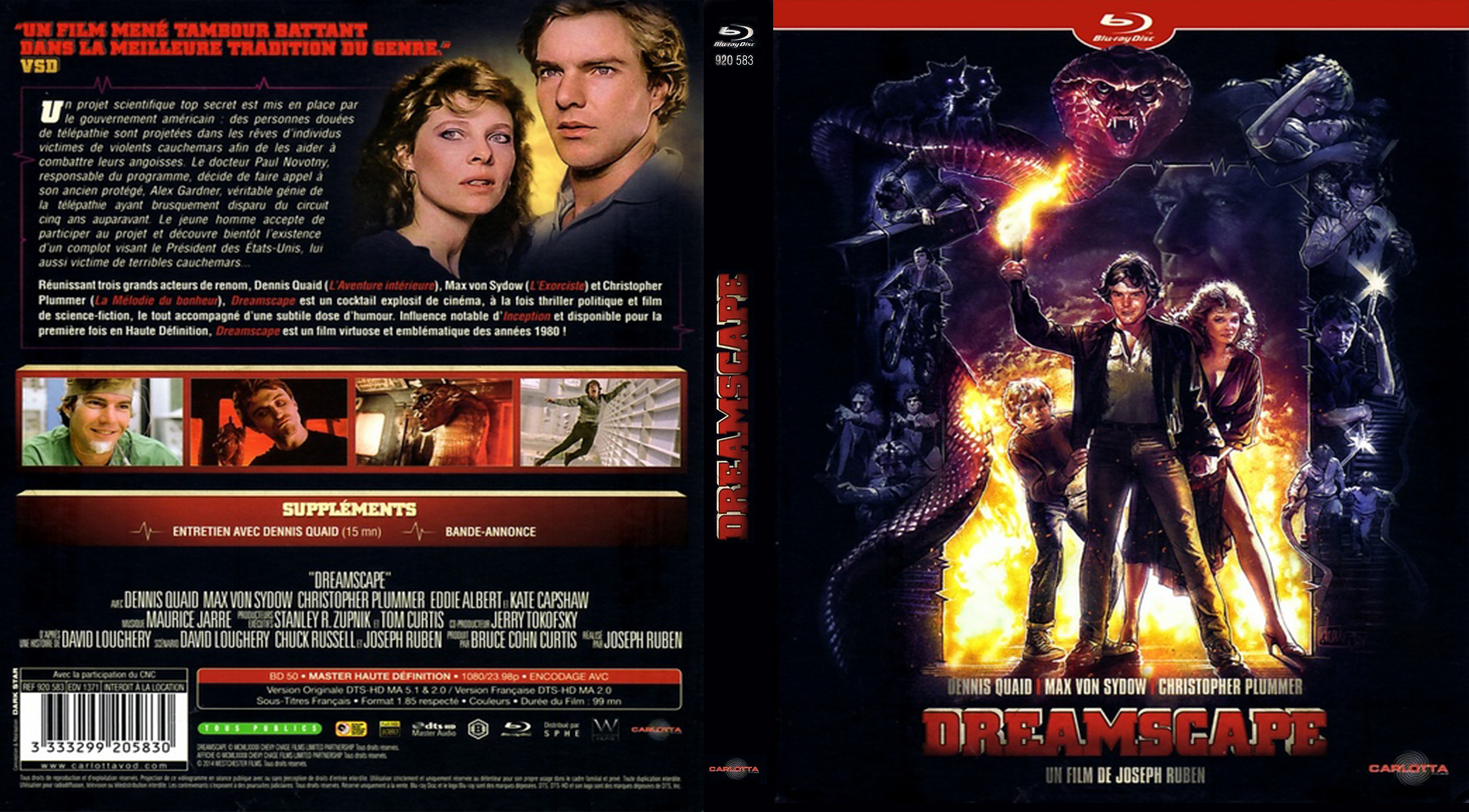 Jaquette DVD Dreamscape (BLU-RAY) v2