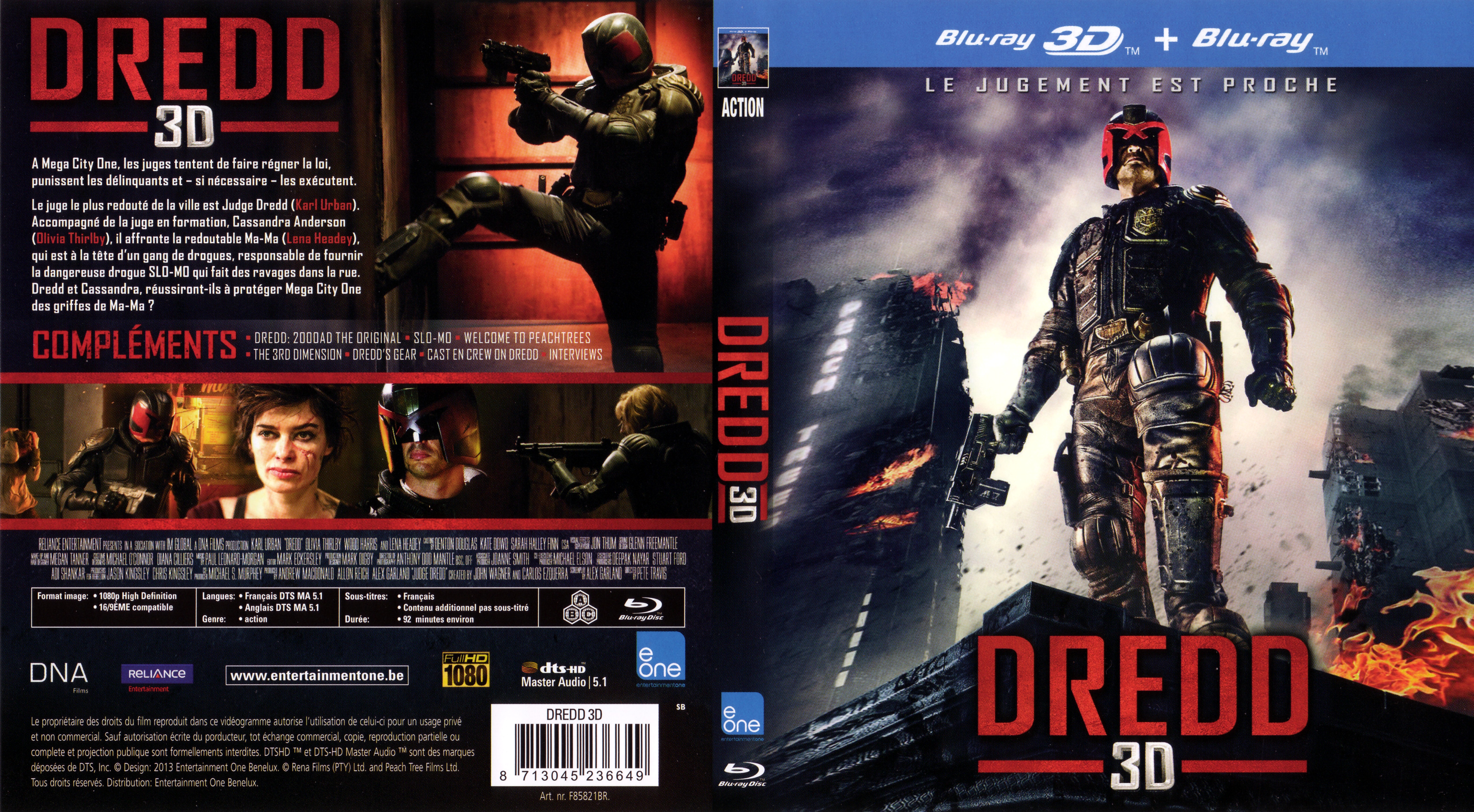 Jaquette DVD Dredd 3D (BLU-RAY)