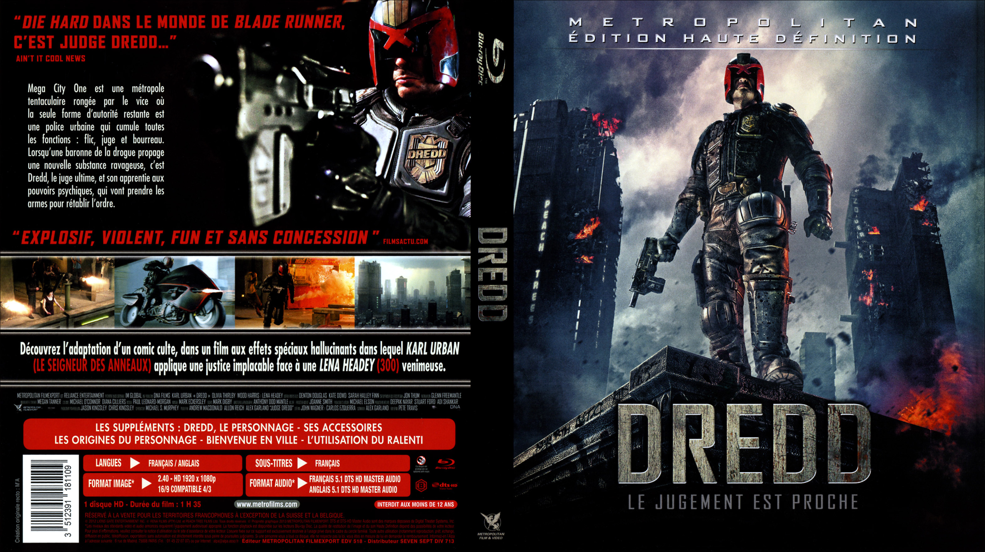 Jaquette DVD Dredd (BLU-RAY) v3