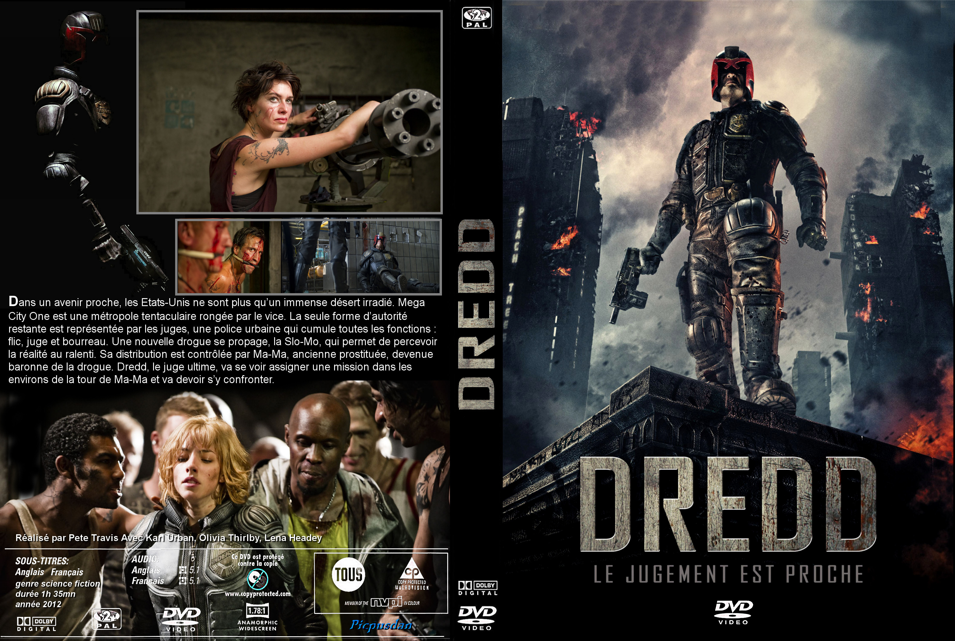 Jaquette DVD Dredd custom