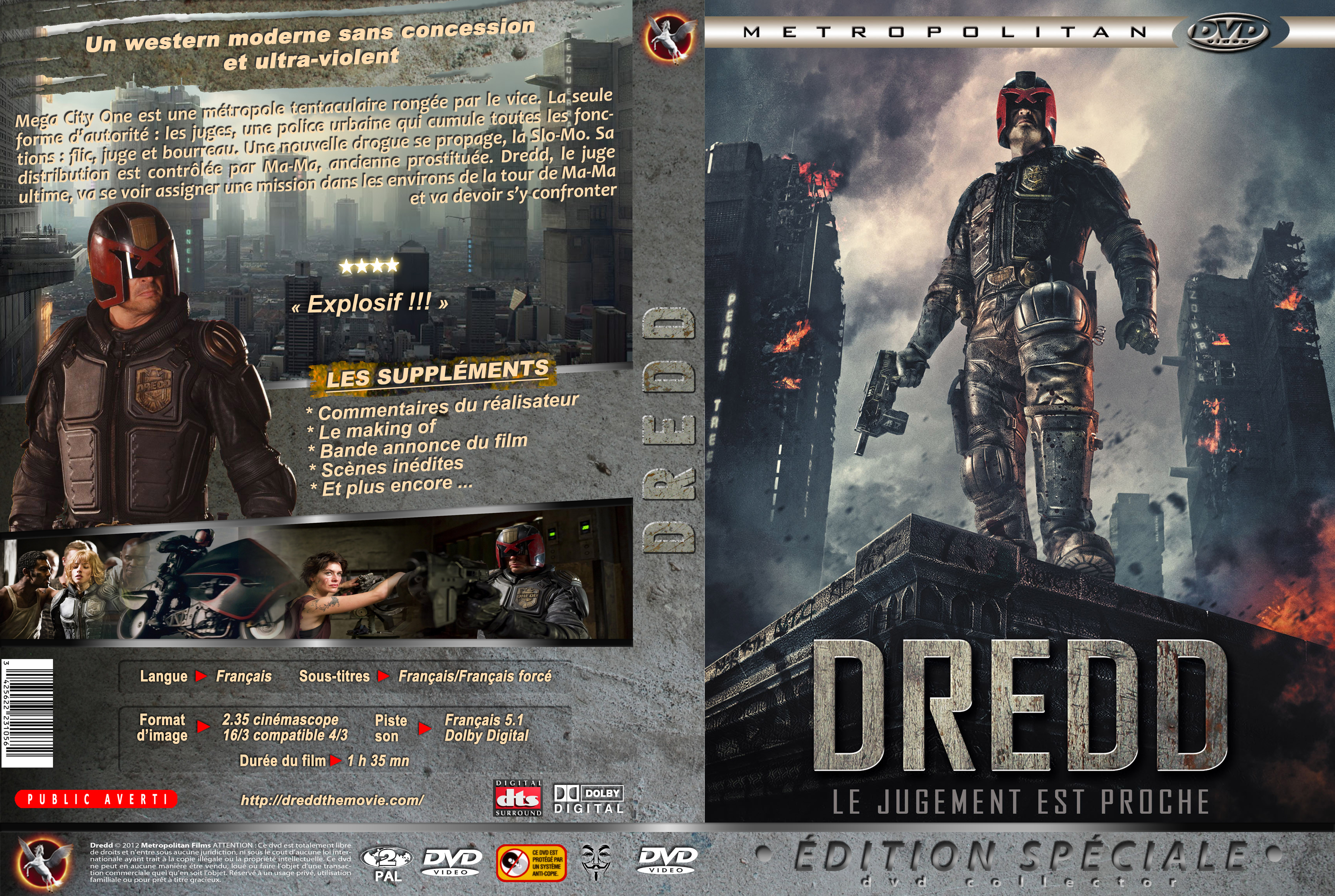 Jaquette DVD Dredd custom v2