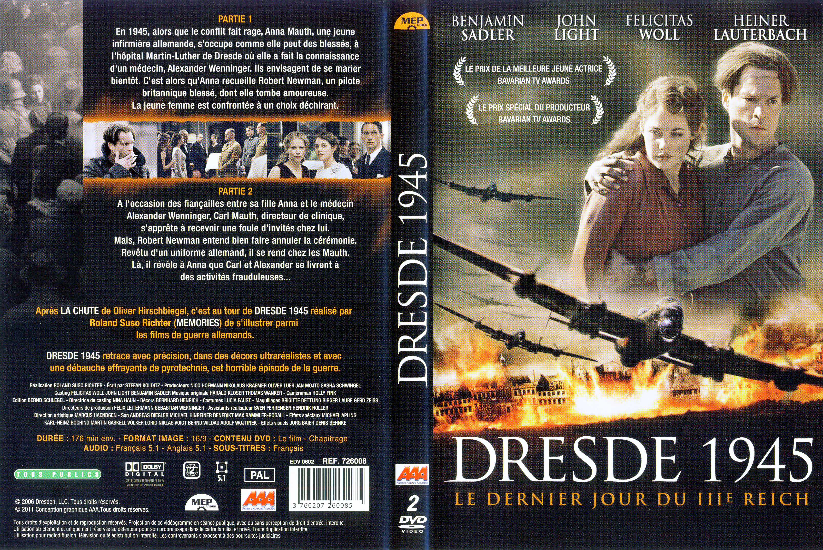 Jaquette DVD Dresde 1945