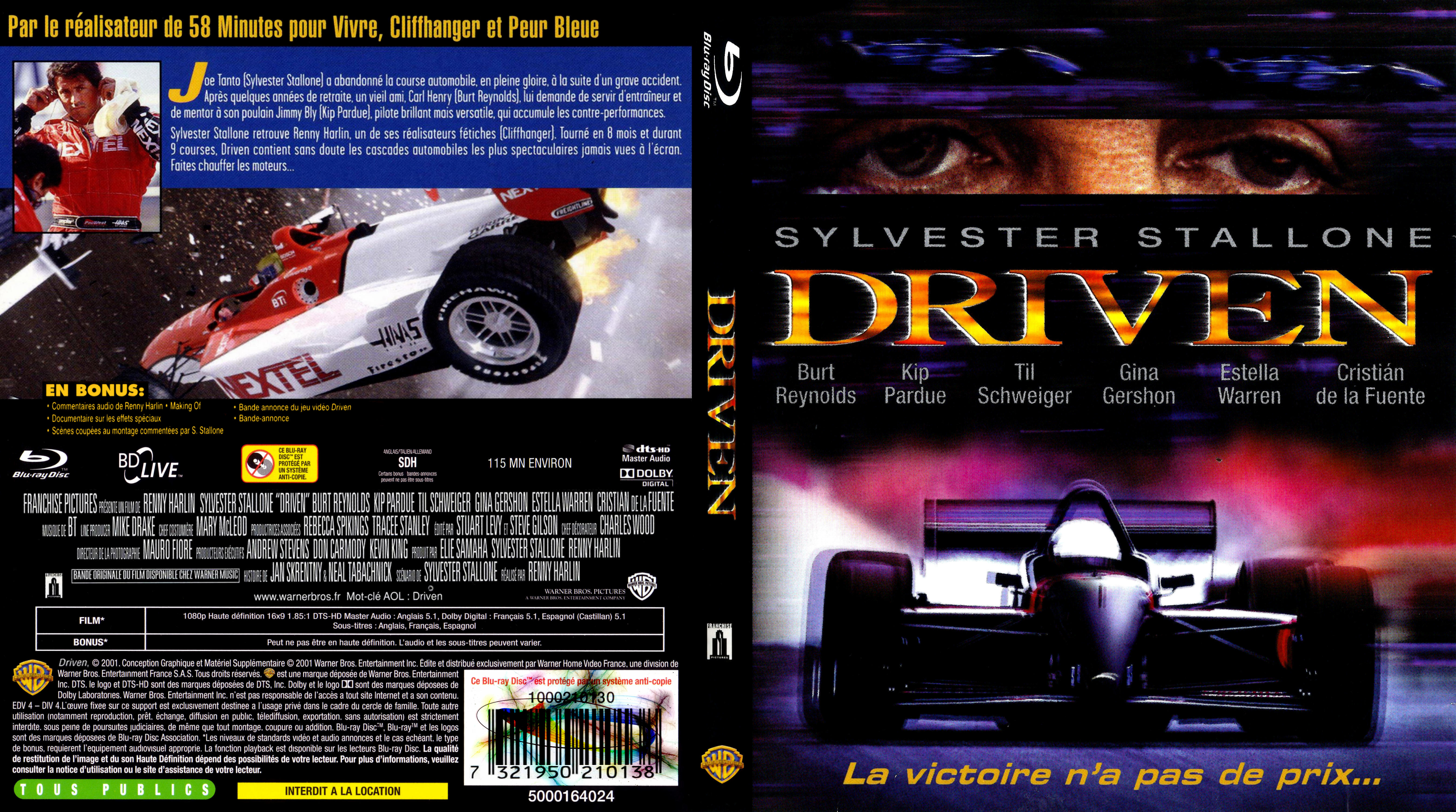 Jaquette DVD Driven custom (BLU-RAY)