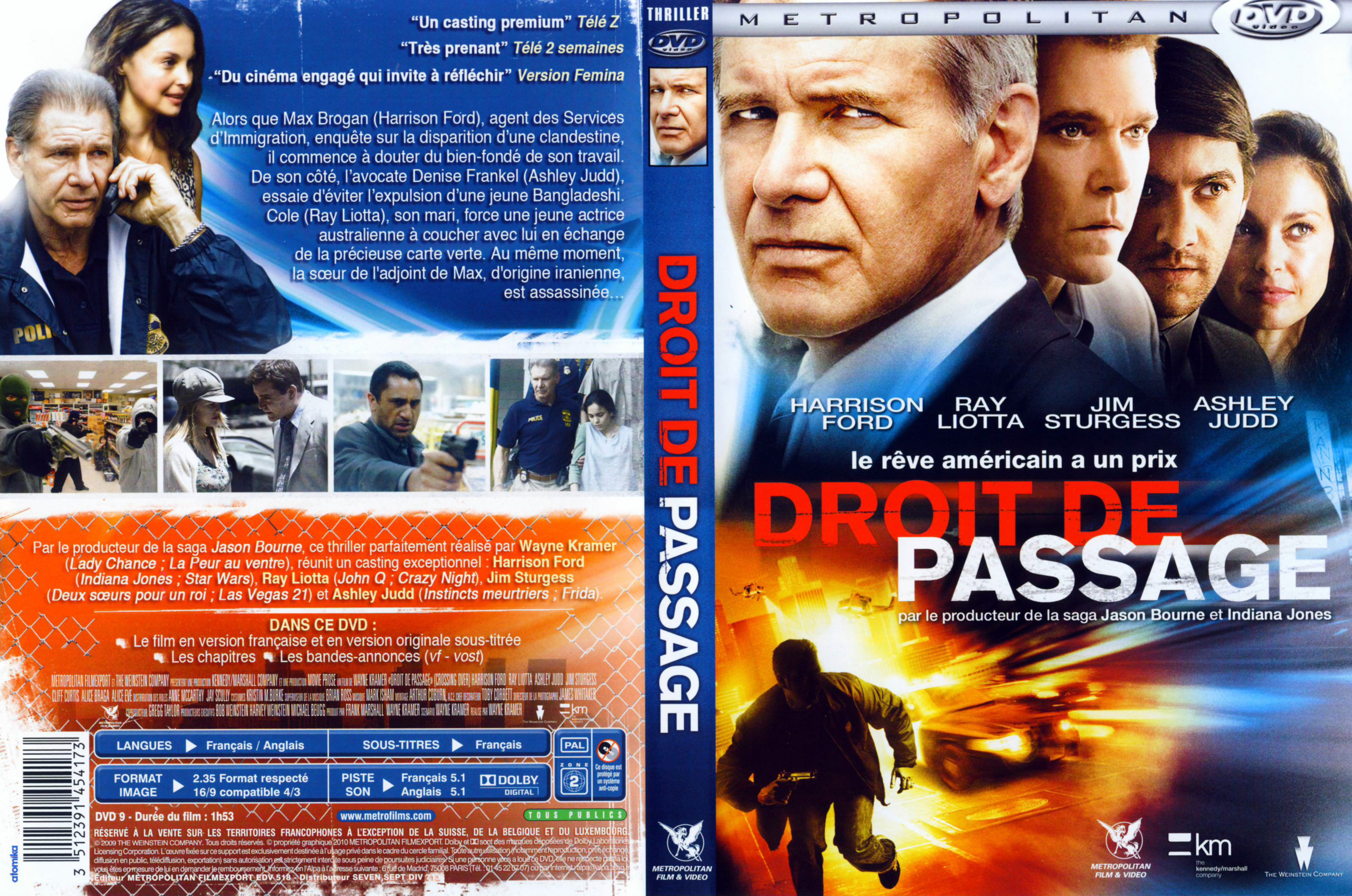 Jaquette DVD Droit de passage