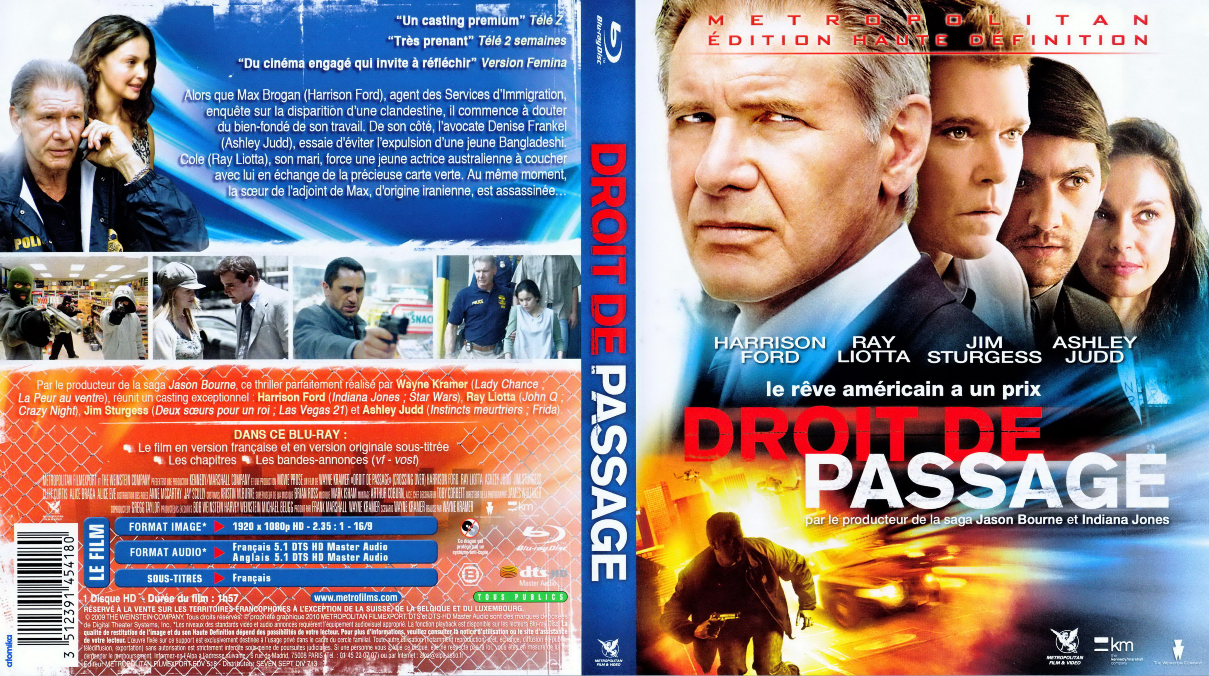 Jaquette DVD Droit de passage (BLU-RAY)