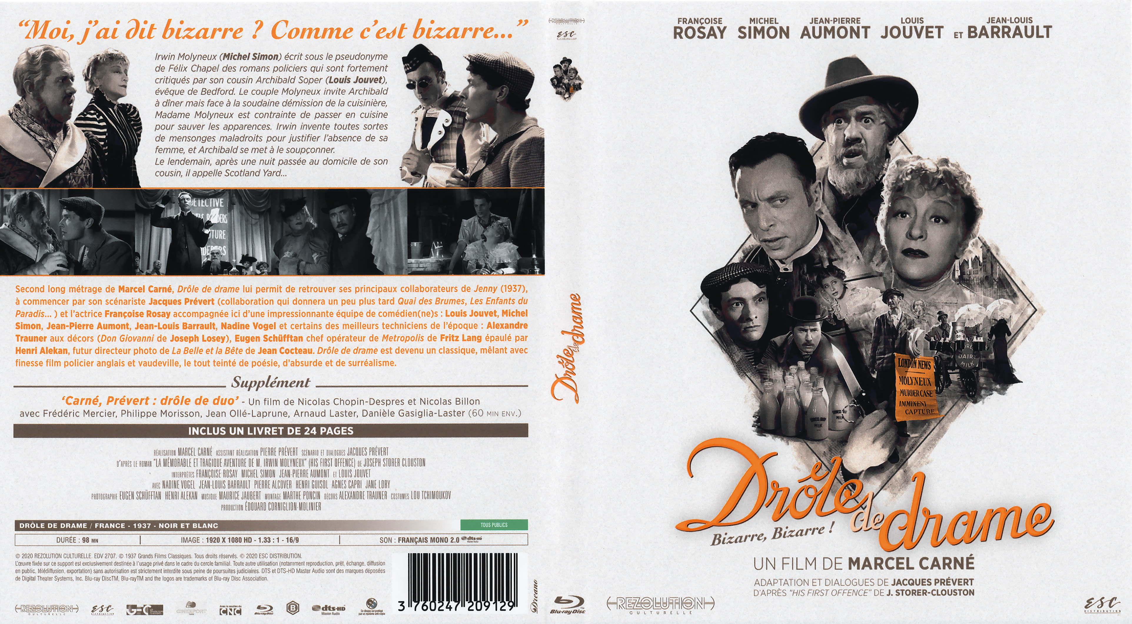 Jaquette DVD Drole de drame (BLU-RAY) v2