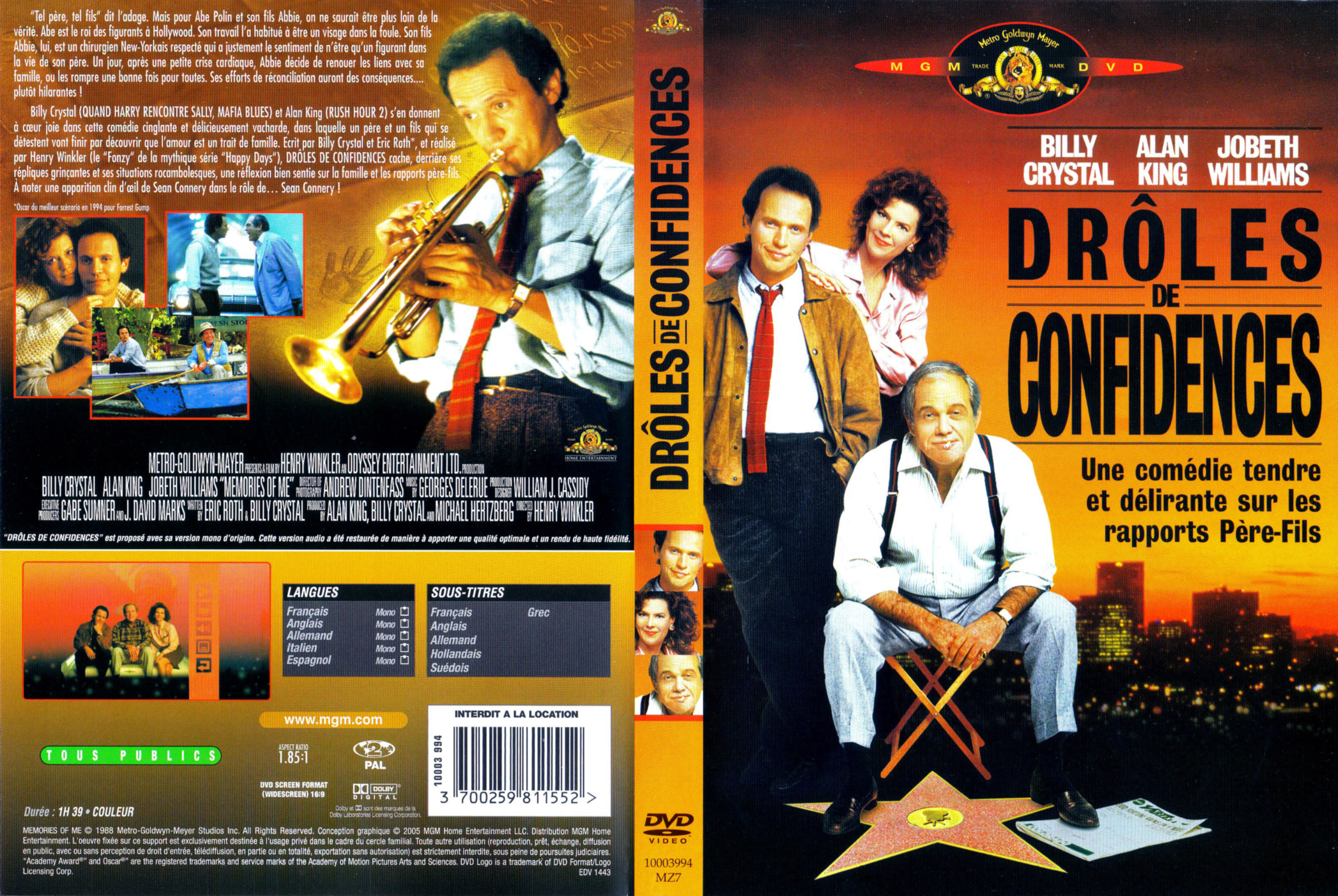 Jaquette DVD Drles de confidences