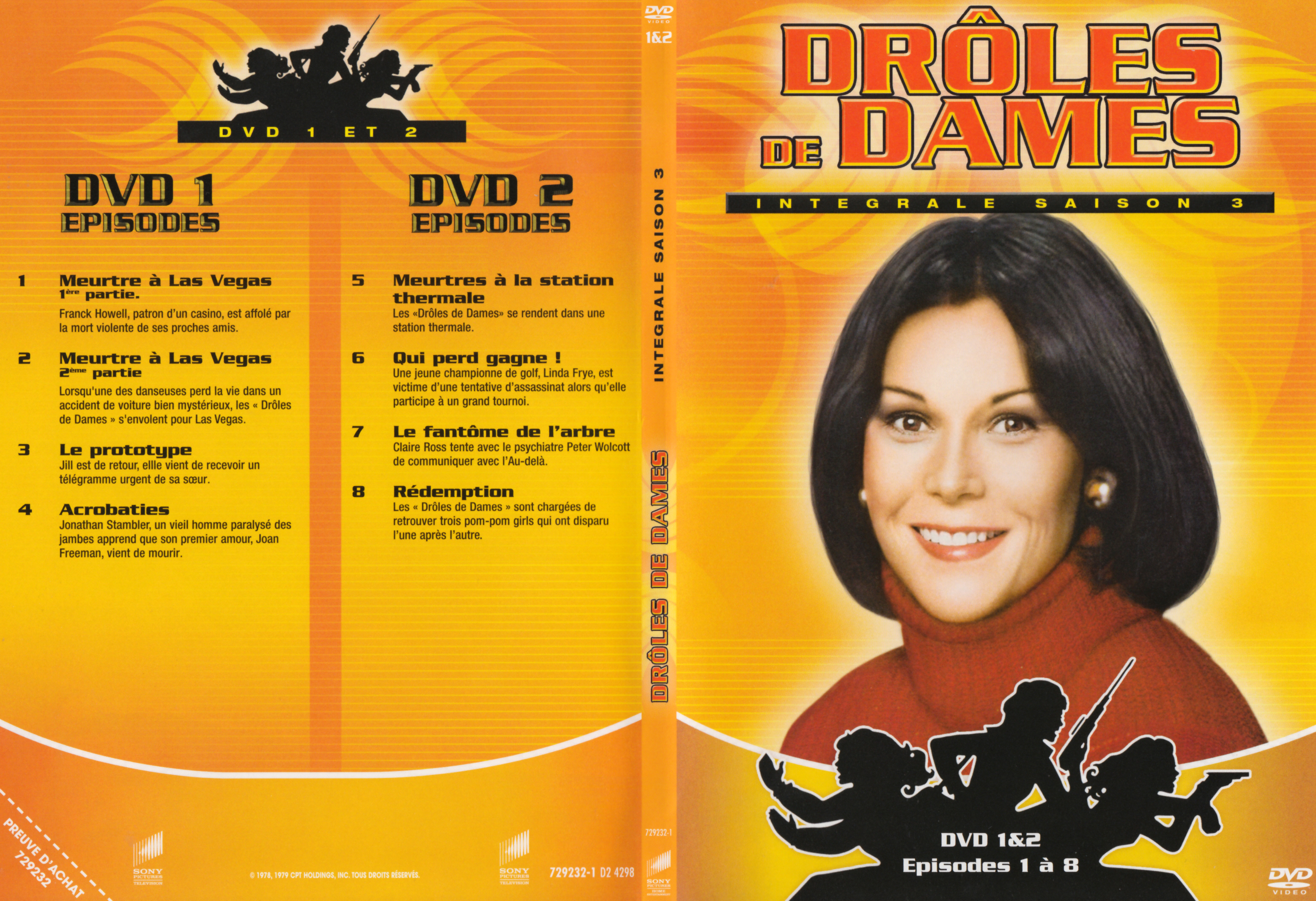 Jaquette DVD Drles de dames Saison 3 DVD 1