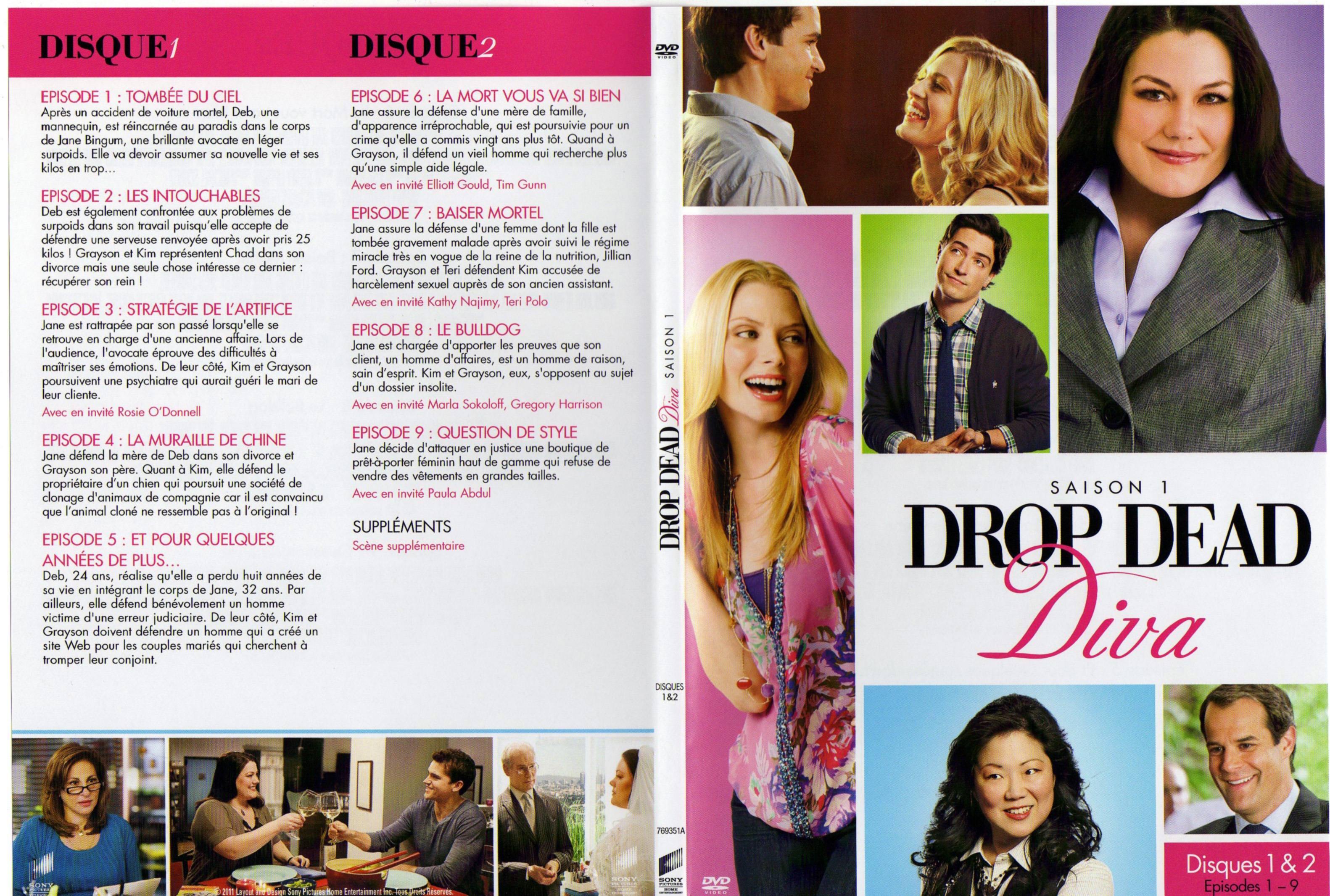 Jaquette DVD Drop dead diva Saison 1 DVD 1