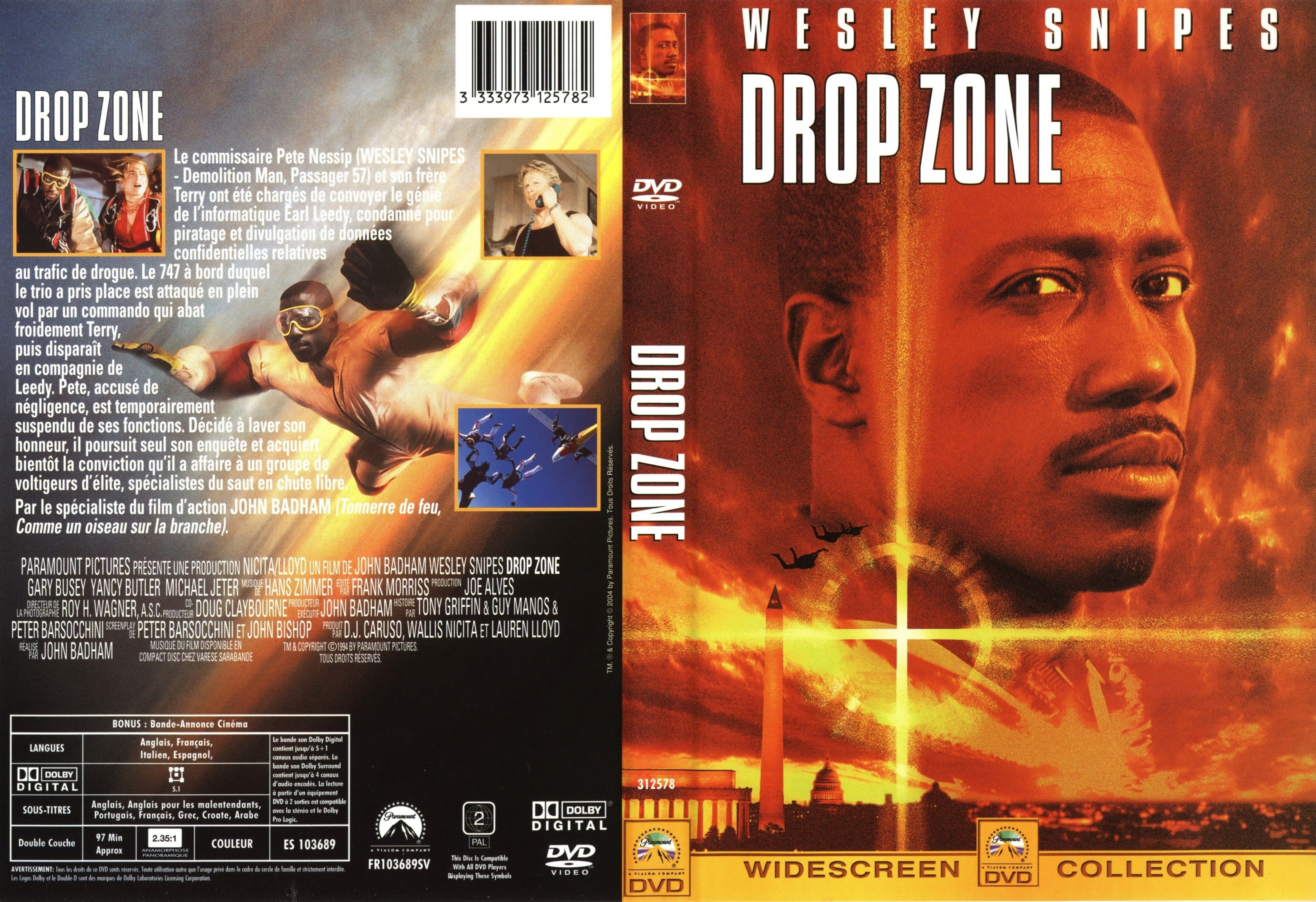 Jaquette DVD Drop zone