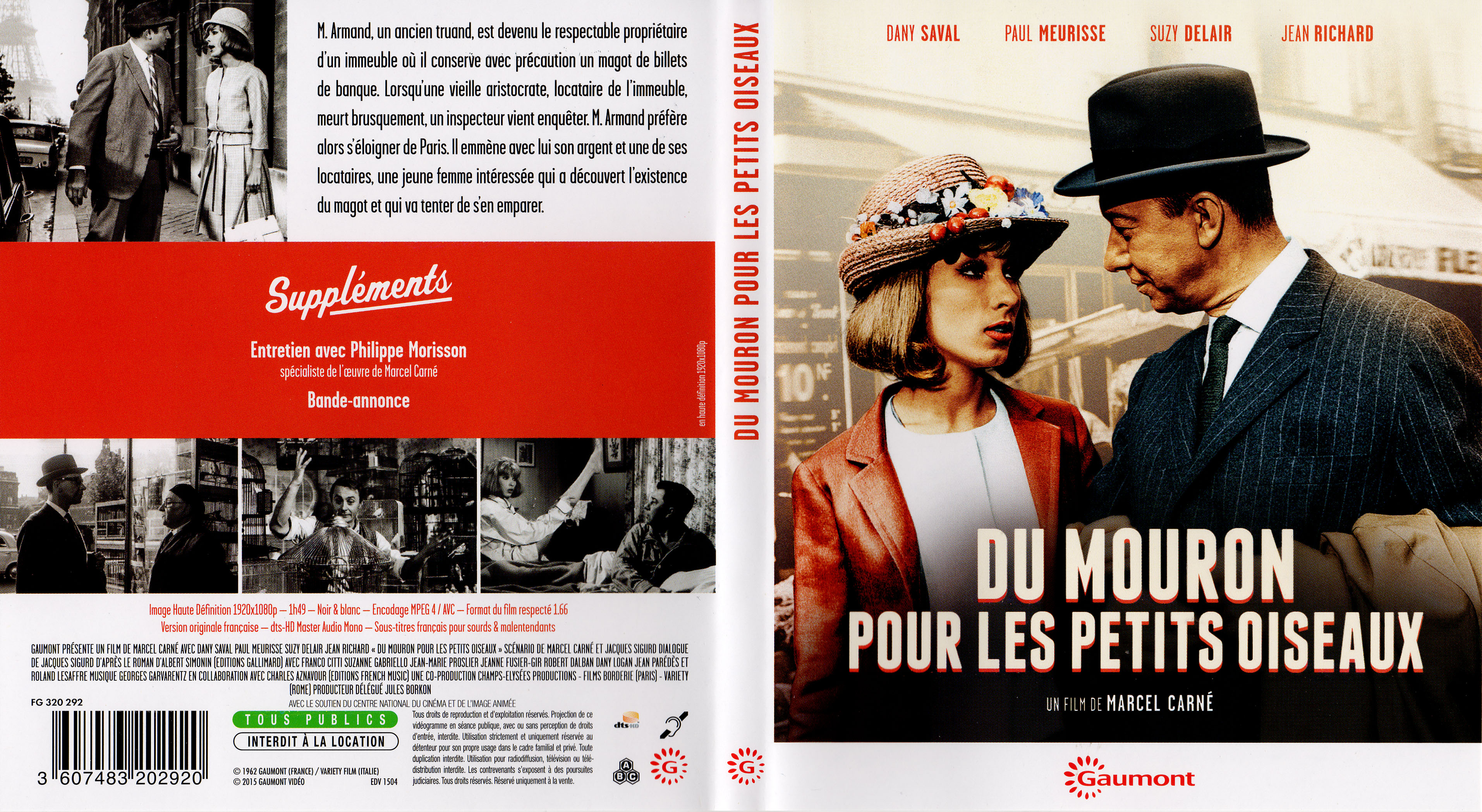 Jaquette DVD Du mouron pour les petits oiseaux (BLU-RAY)