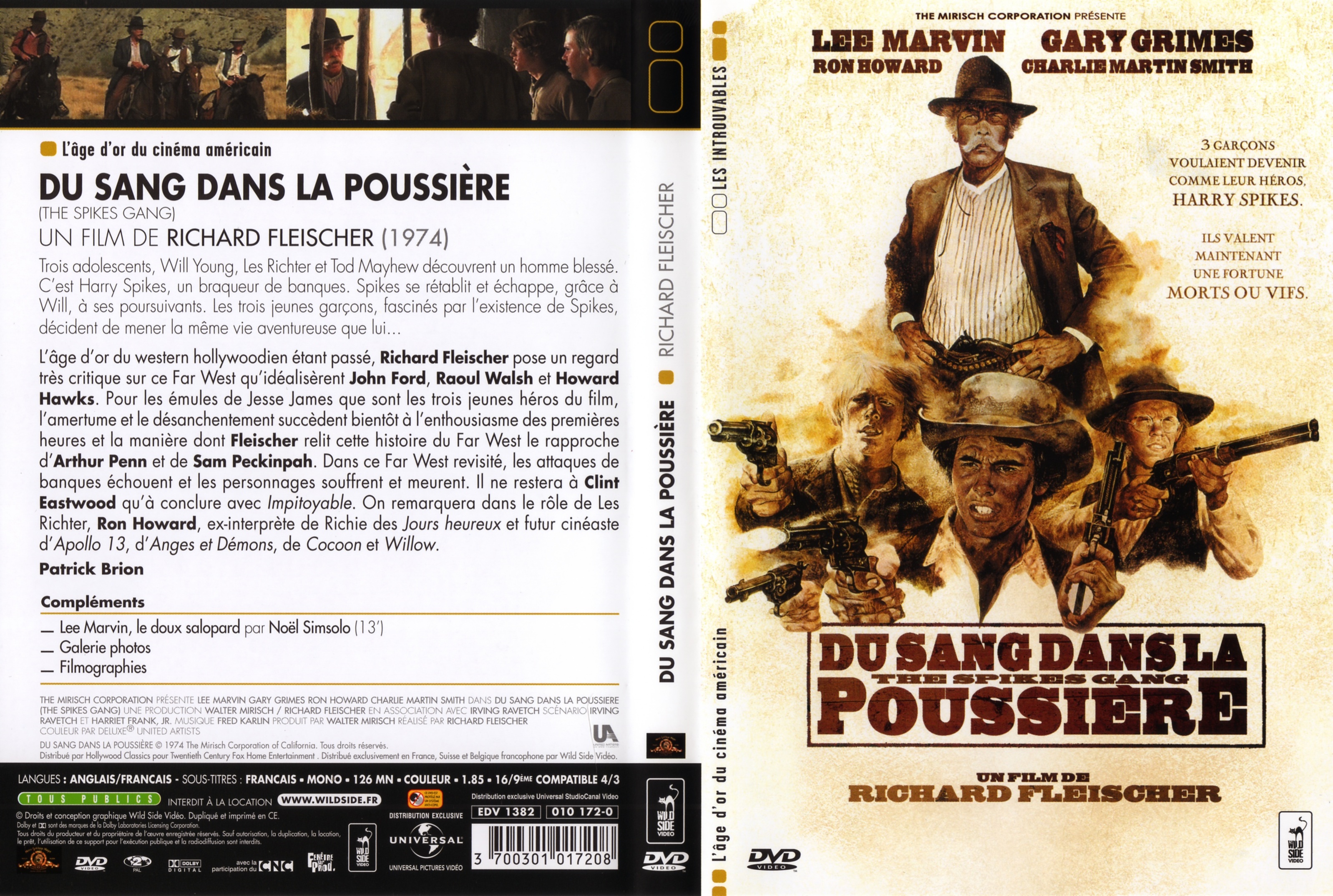 Jaquette DVD Du sang dans la poussiere