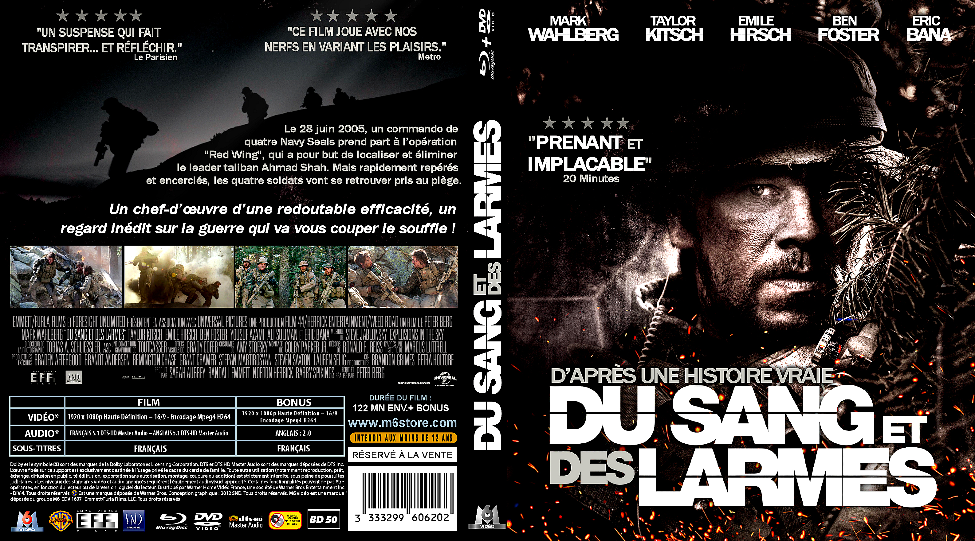 Jaquette DVD Du sang et des larmes custom (BLU-RAY)