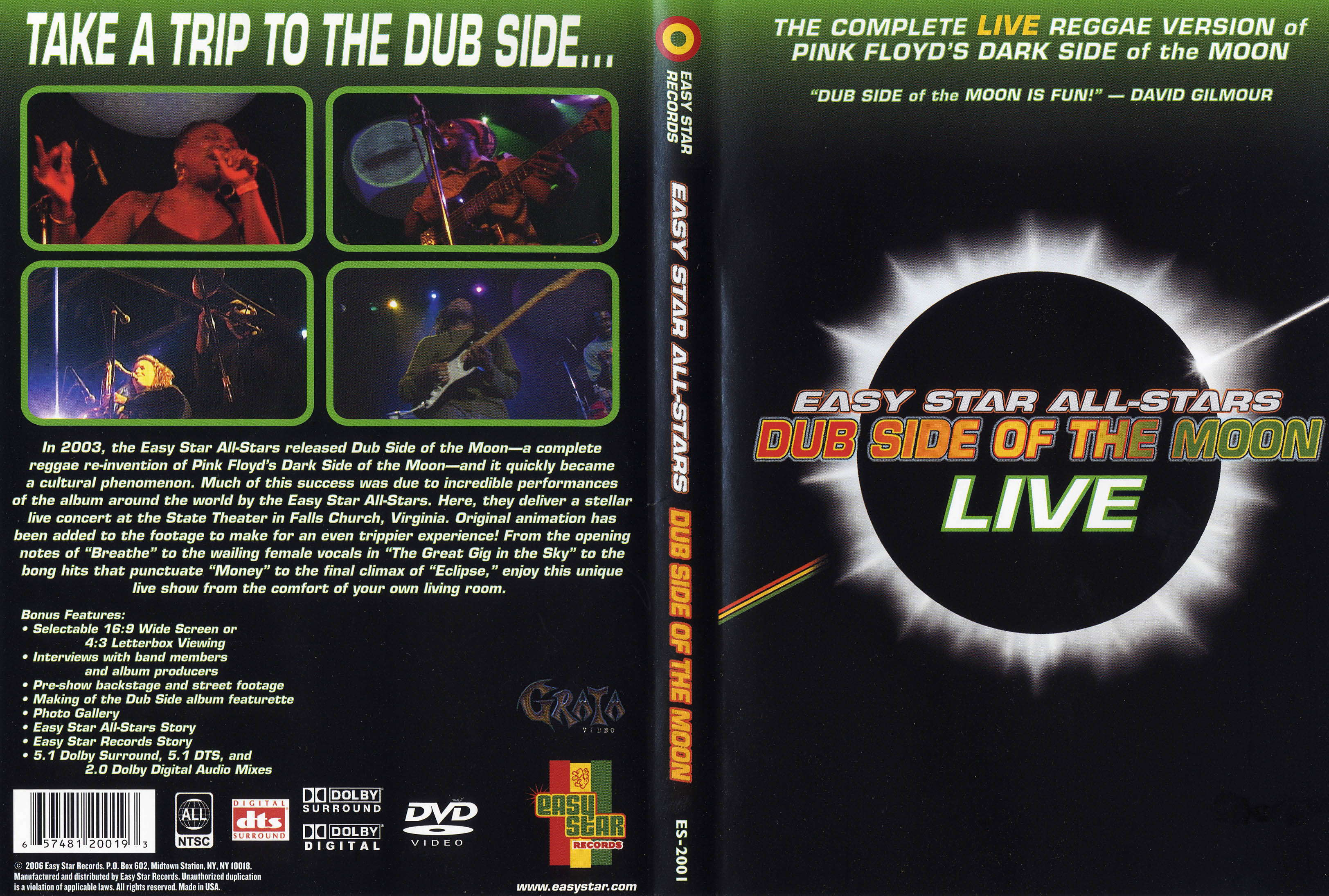 Jaquette DVD Dub side of the moon live