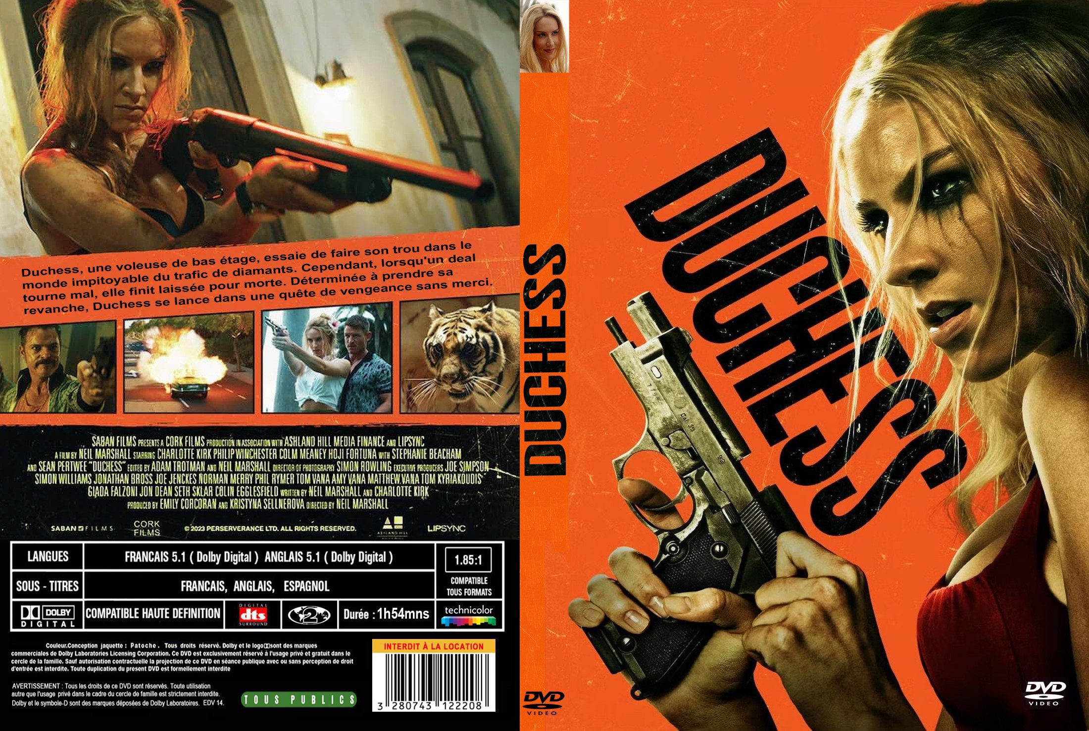 Jaquette DVD Duchess custom