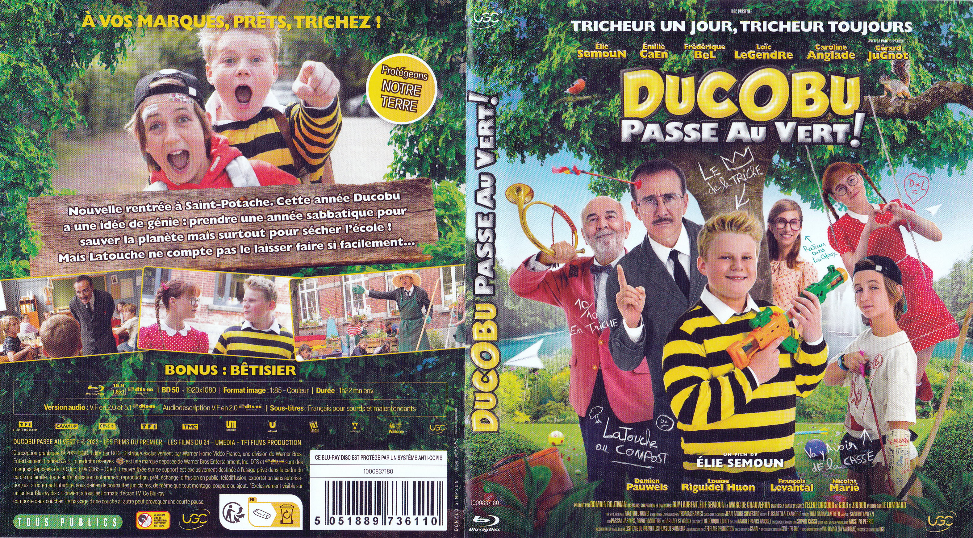 Jaquette DVD Ducobu passe au vert (BLU-RAY)