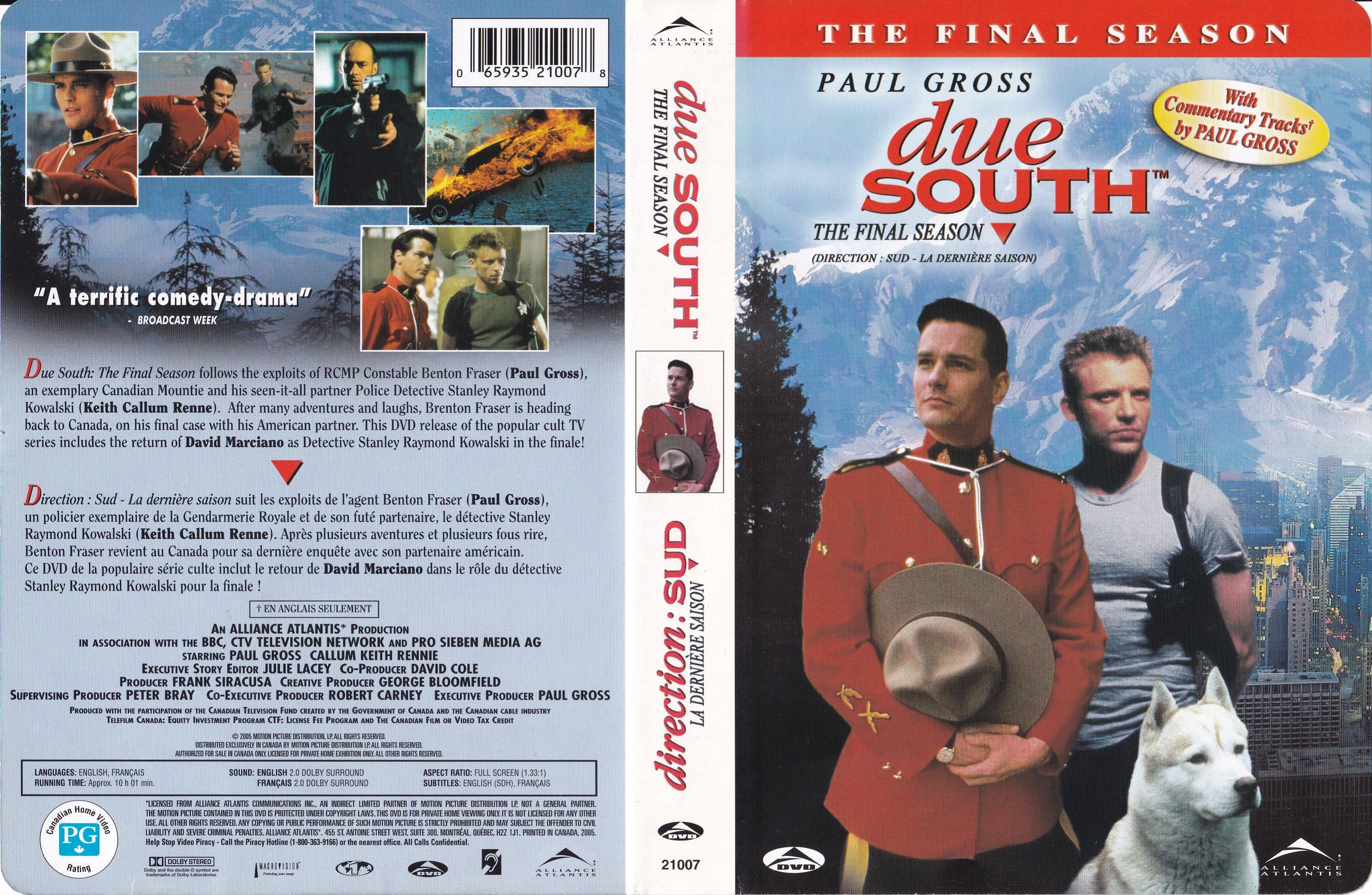 Jaquette DVD Due South - Direction Sud - Un Tandem de Choc Saison 4 (Canadienne) v2