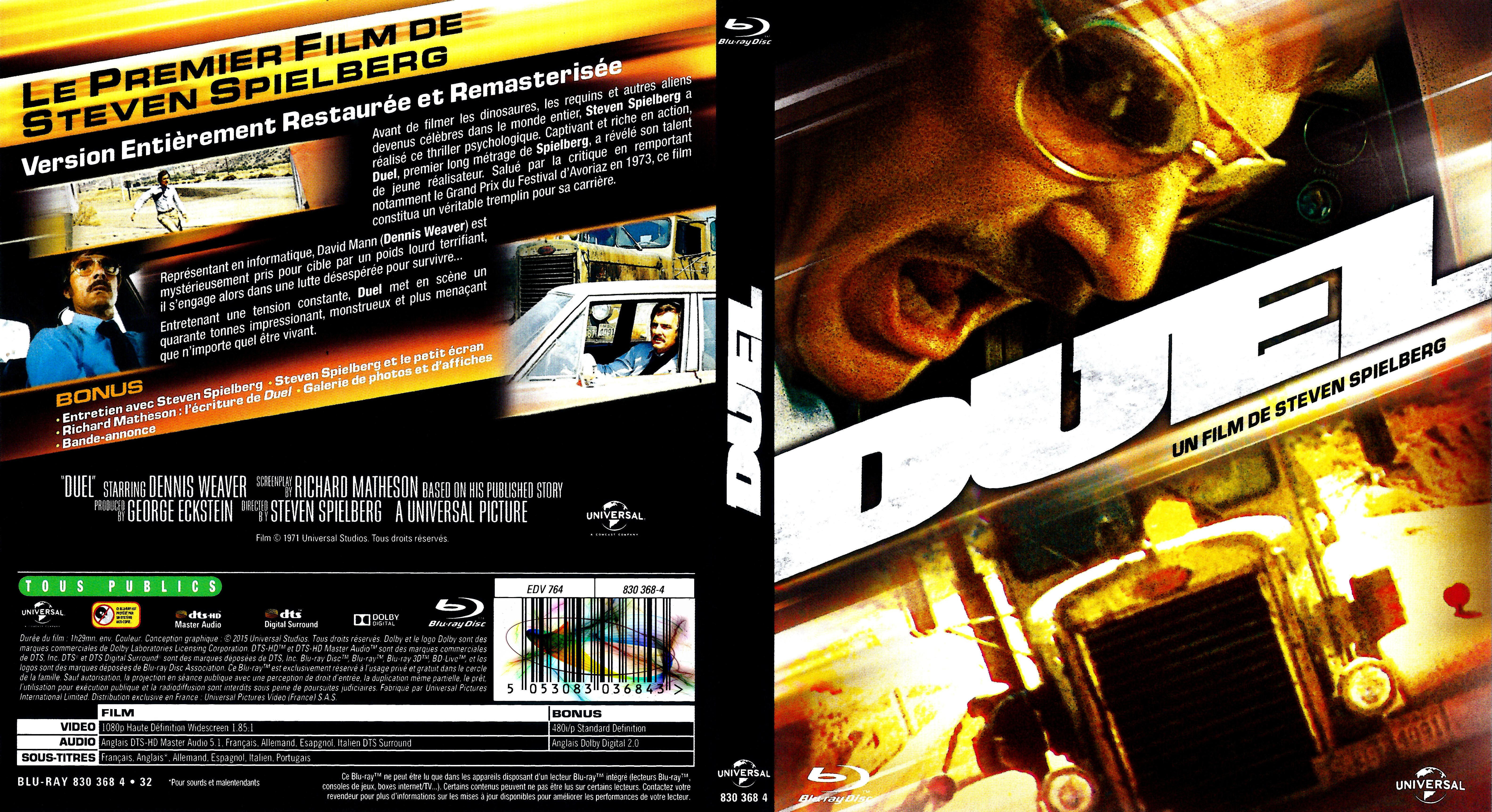 Jaquette DVD Duel (BLU-RAY)