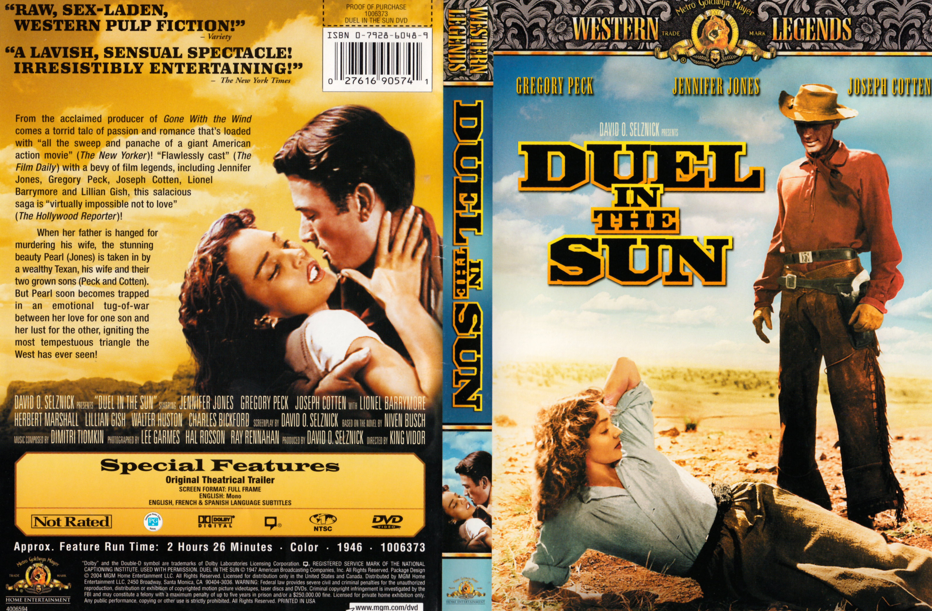 Jaquette DVD Duel au soleil Zone 1