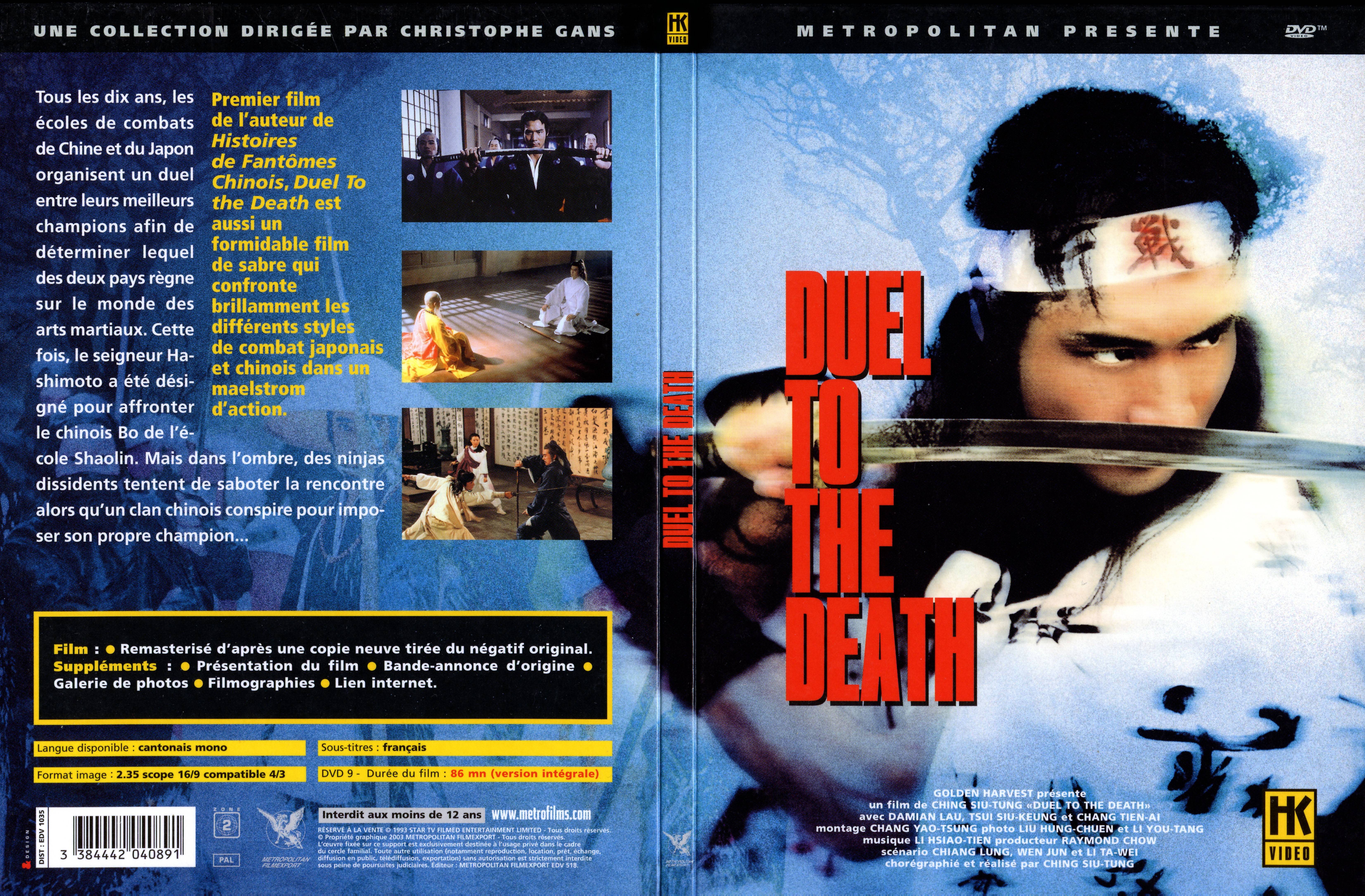 Jaquette DVD Duel to the death