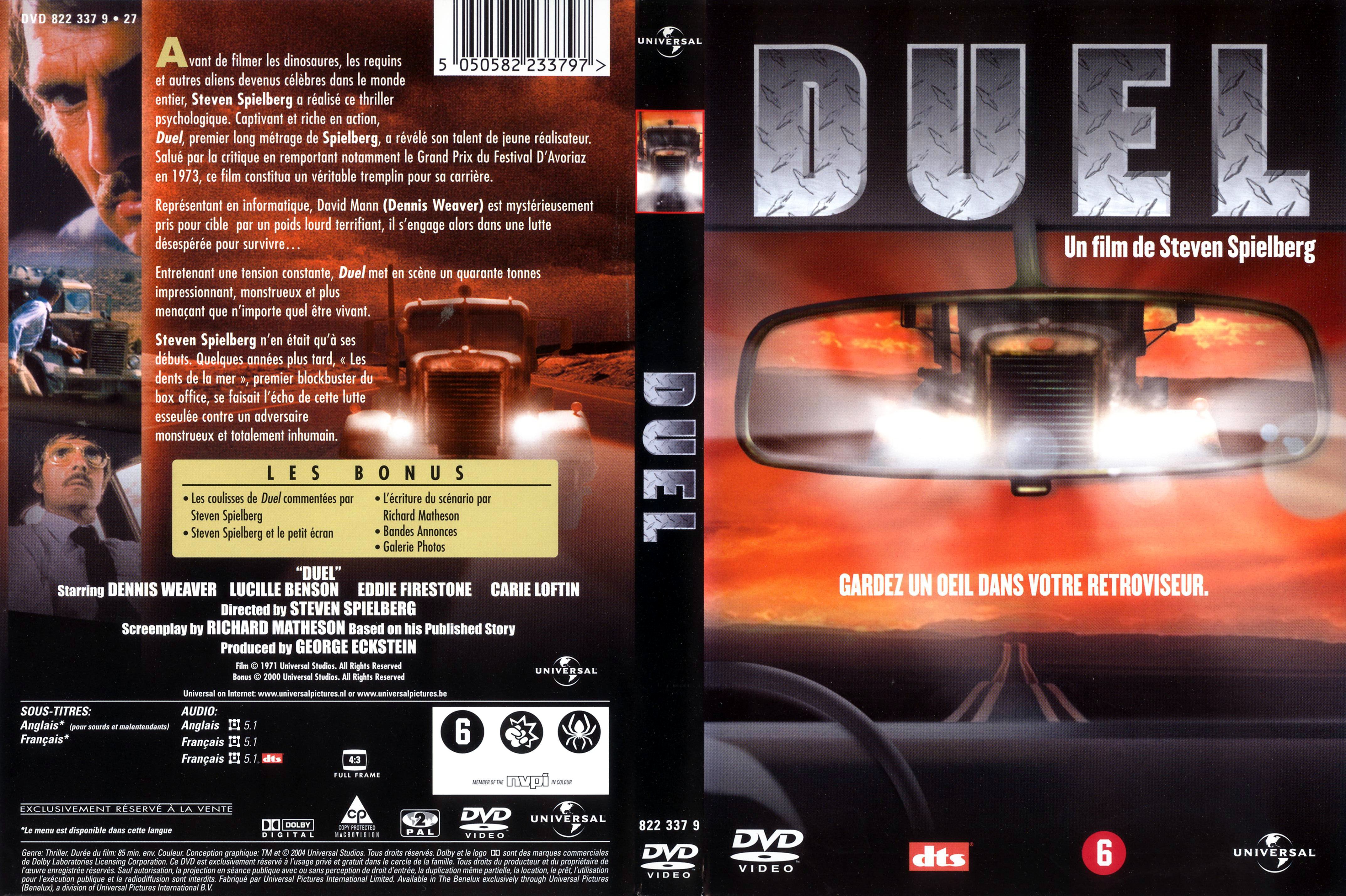 Jaquette DVD Duel v2