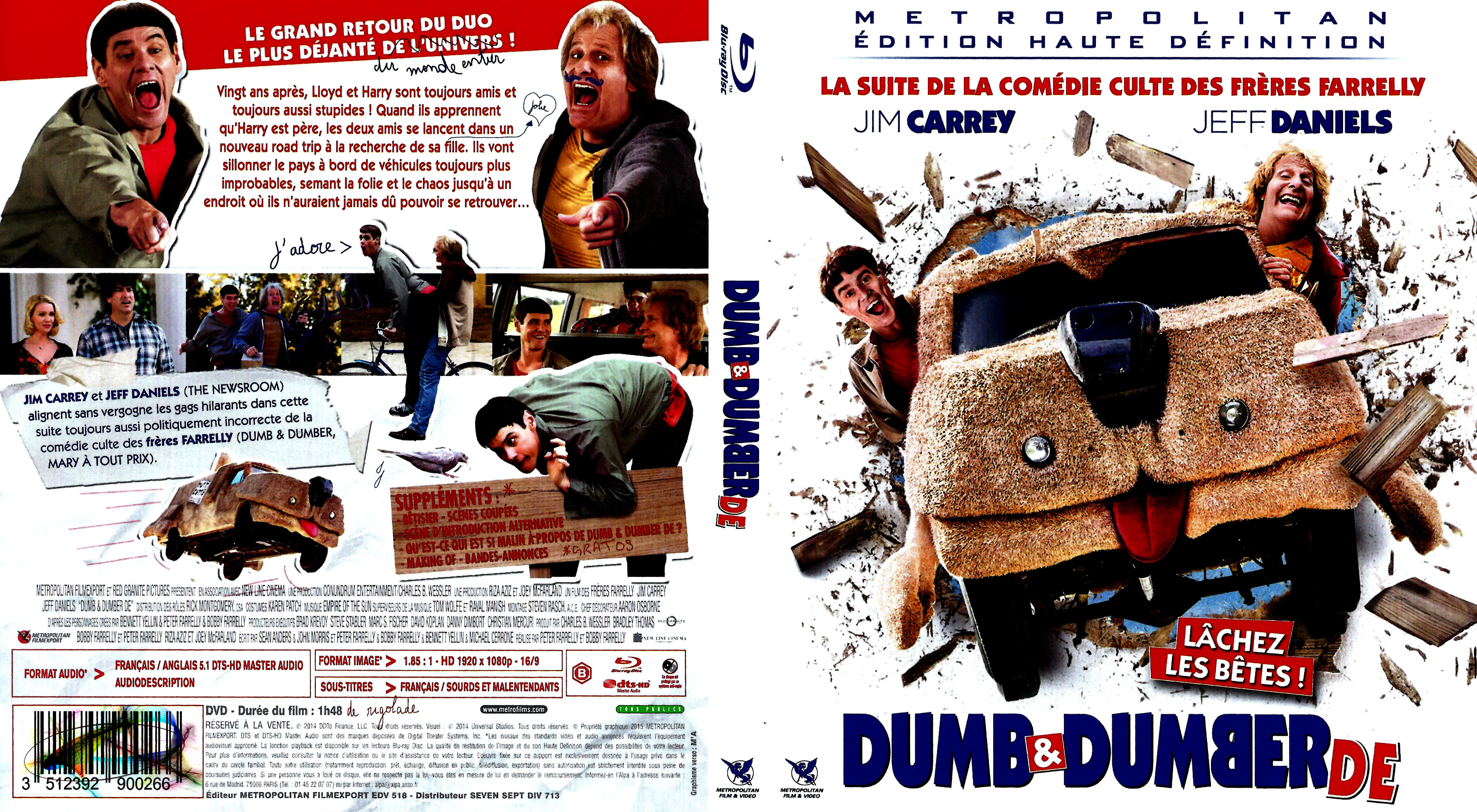 Jaquette DVD Dumb & Dumber De (BLU-RAY)
