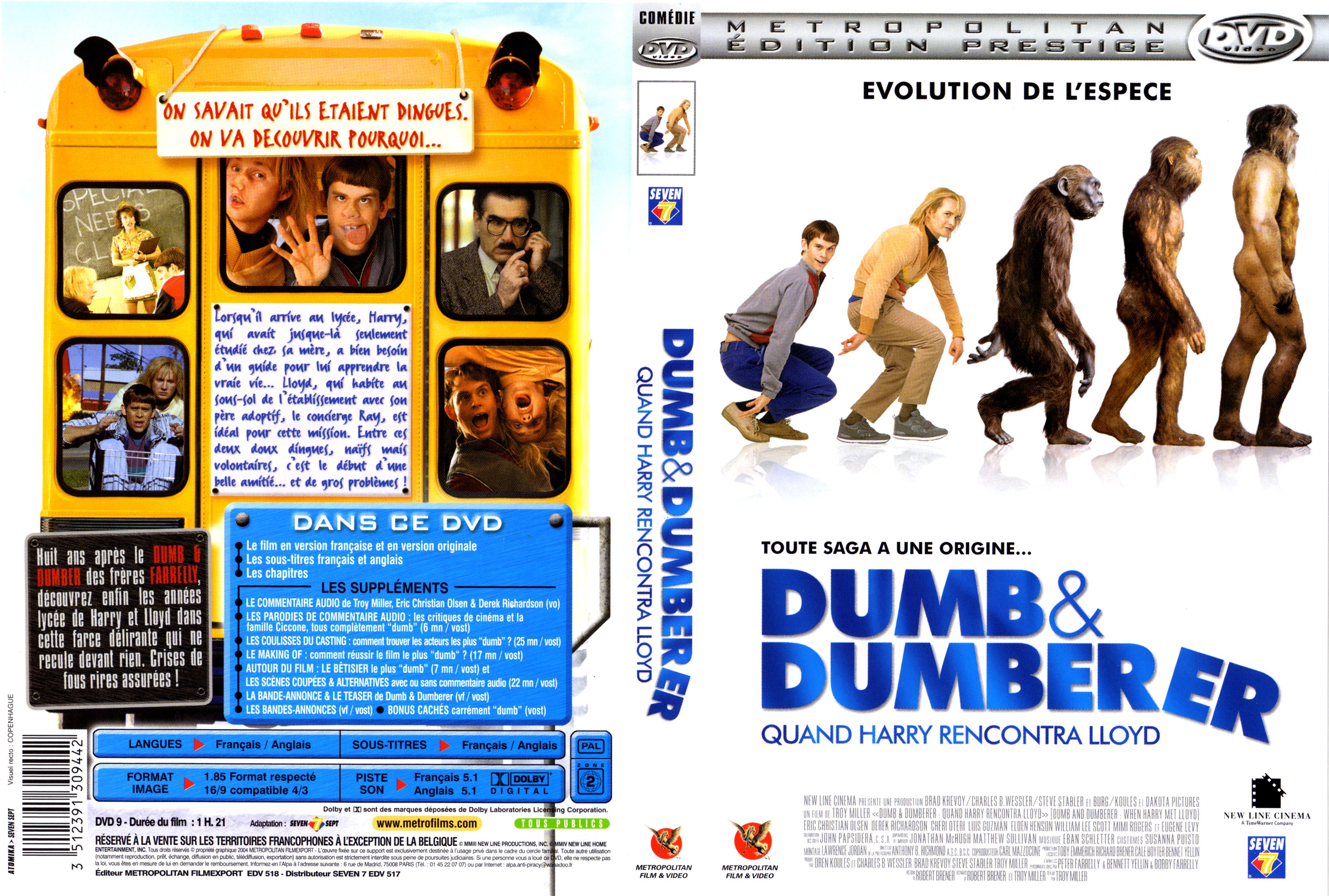 Jaquette DVD Dumb and Dumberer.