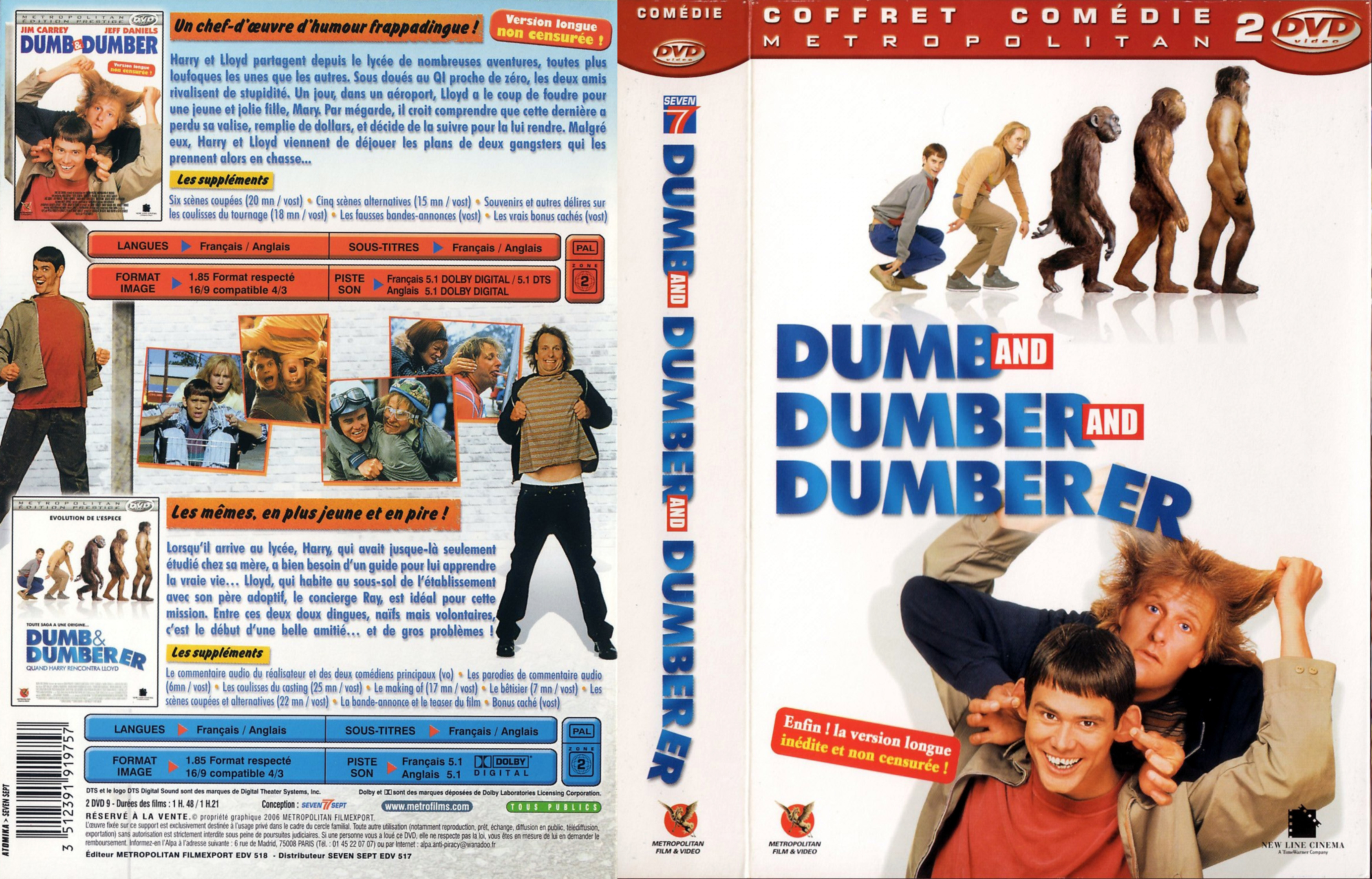 Jaquette DVD Dumb and dumber and dumberer