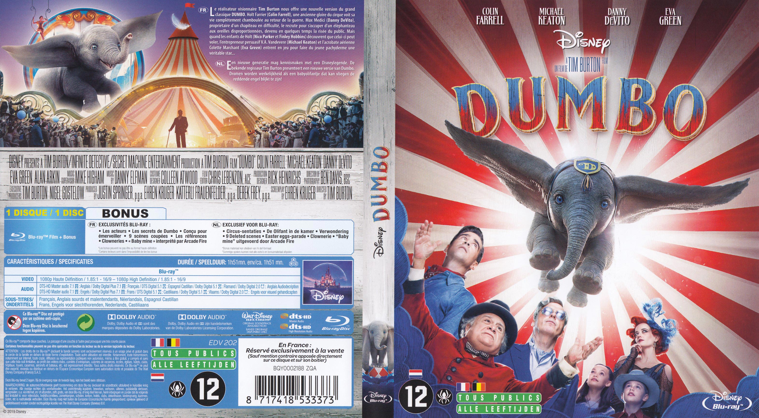 Jaquette DVD Dumbo (2019) (BLU-RAY)
