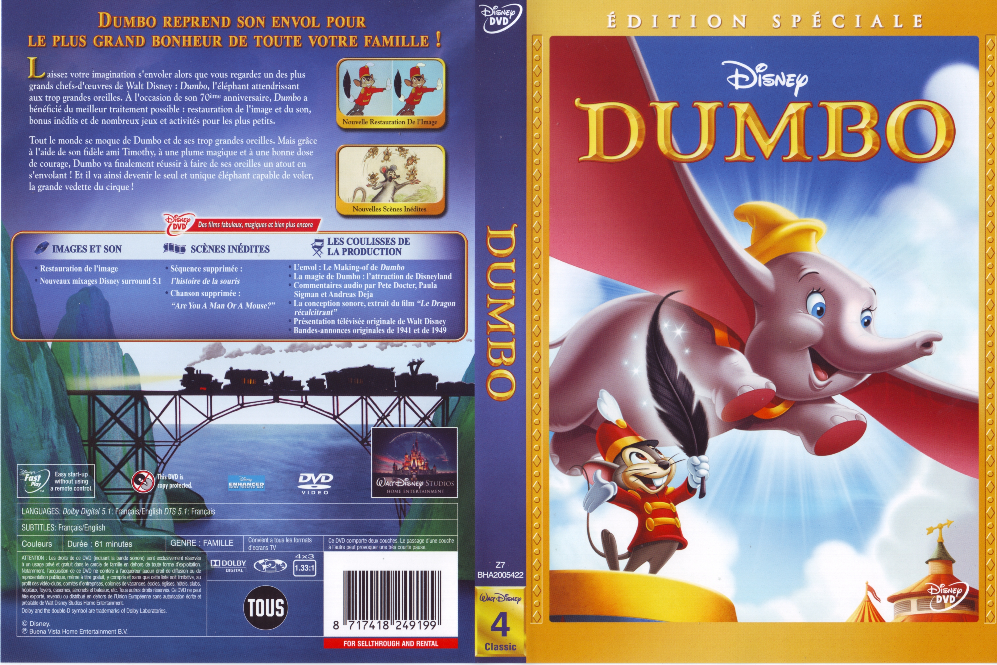 Jaquette DVD Dumbo v3