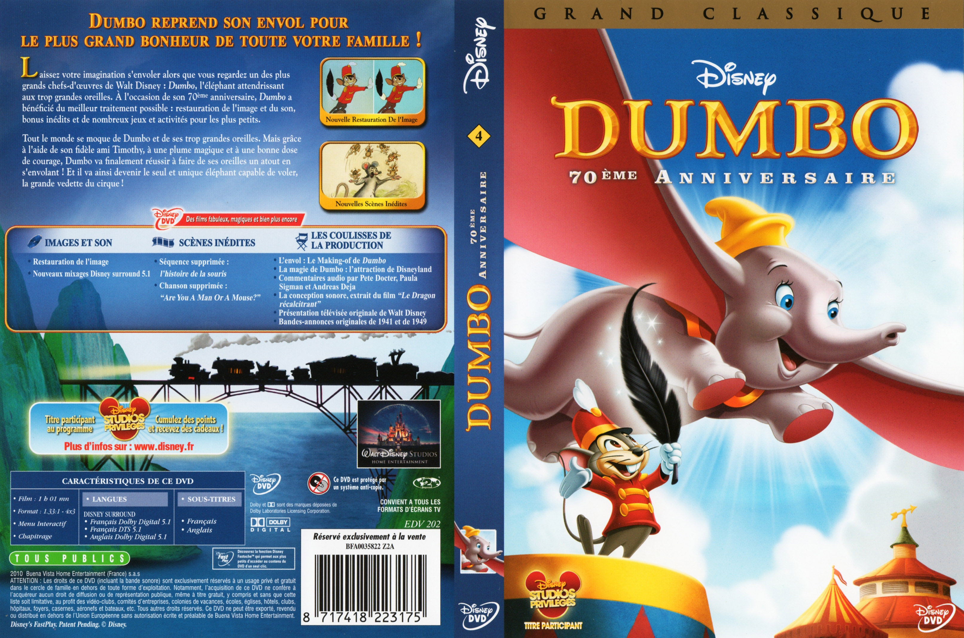 Jaquette DVD Dumbo v4