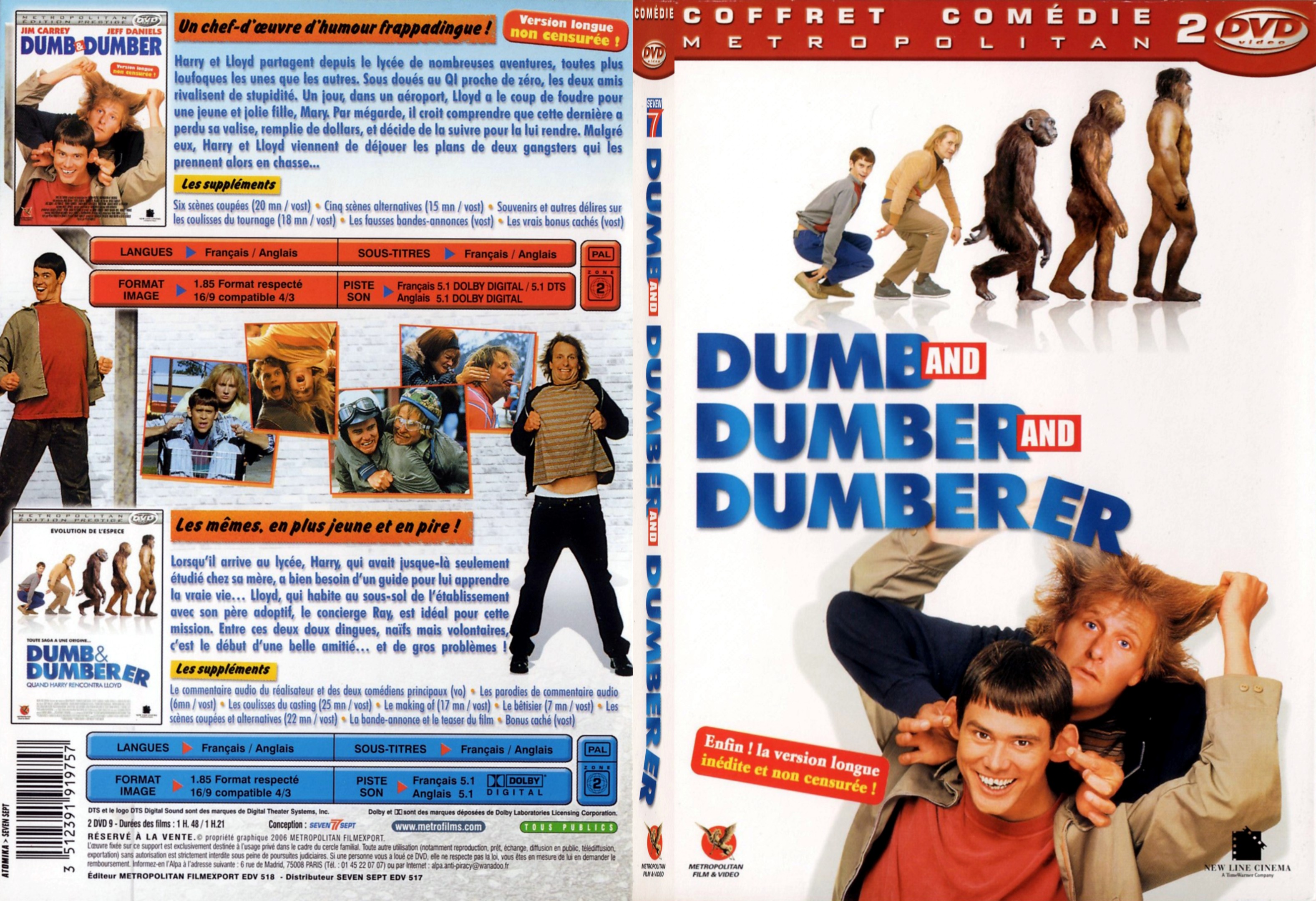 Jaquette DVD Dund and dumber and dumberer - SLIM