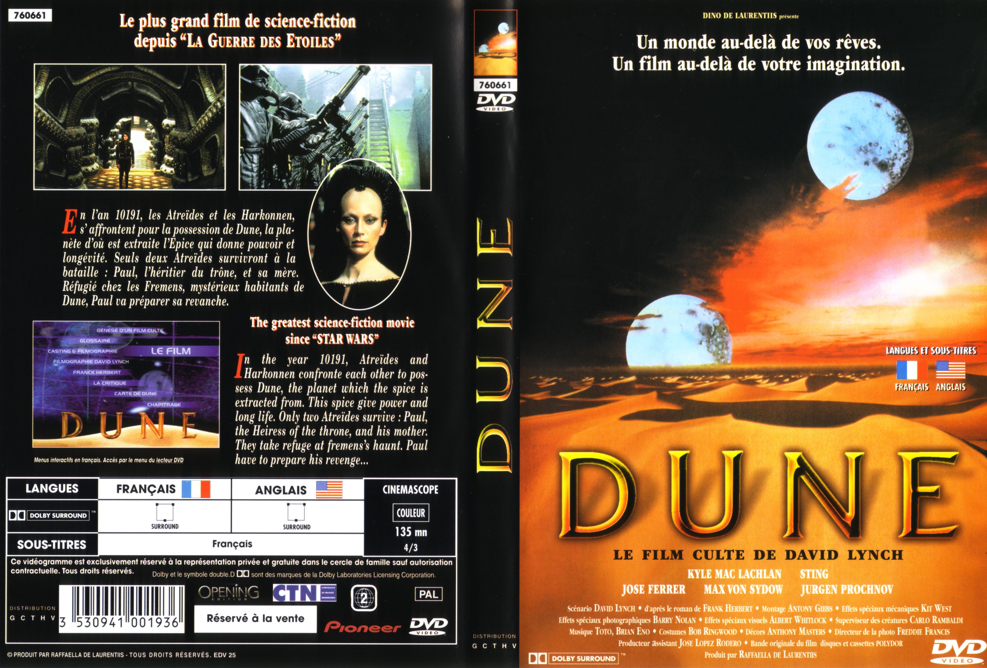 Jaquette DVD Dune