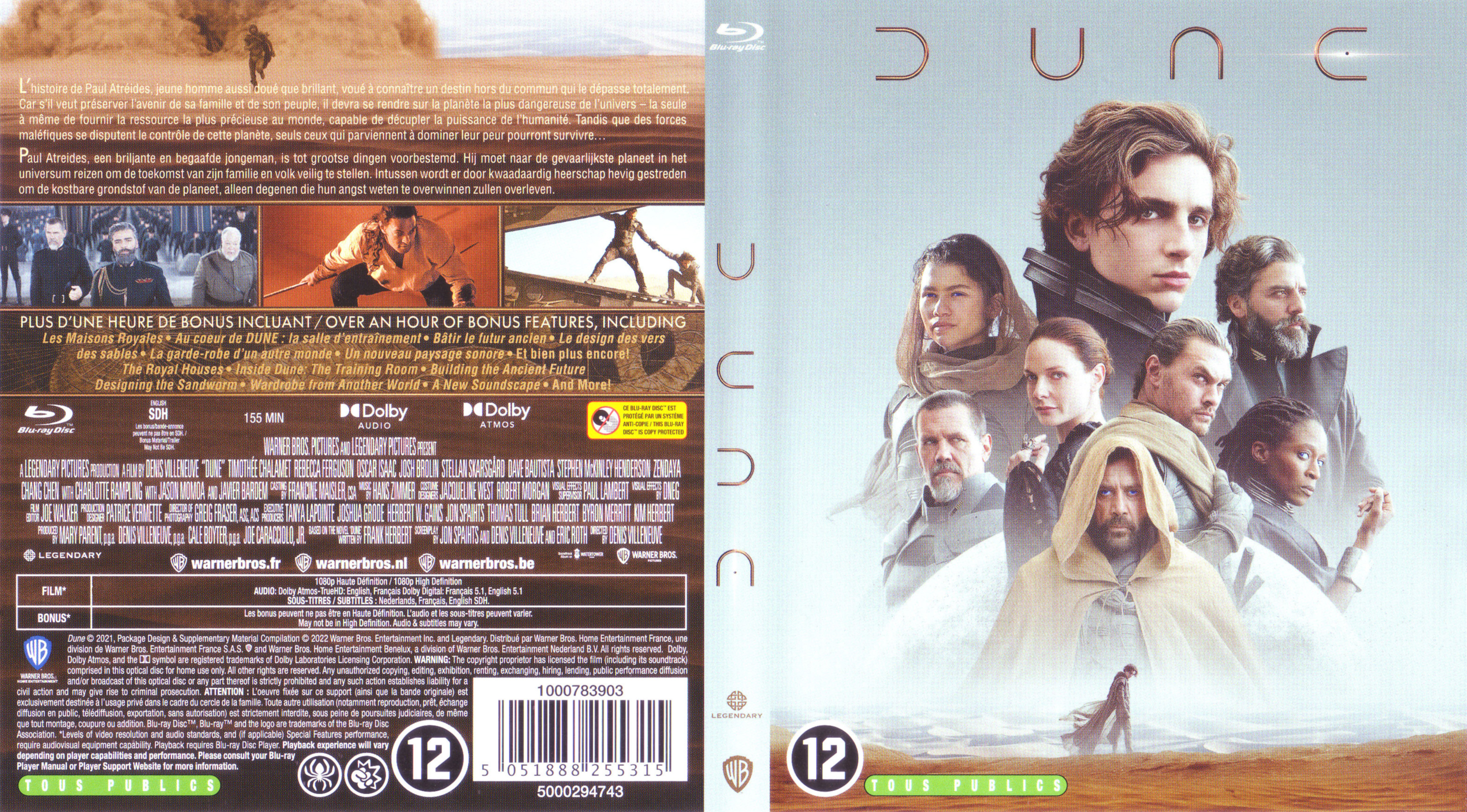 Jaquette DVD Dune 2021 (BLU-RAY)