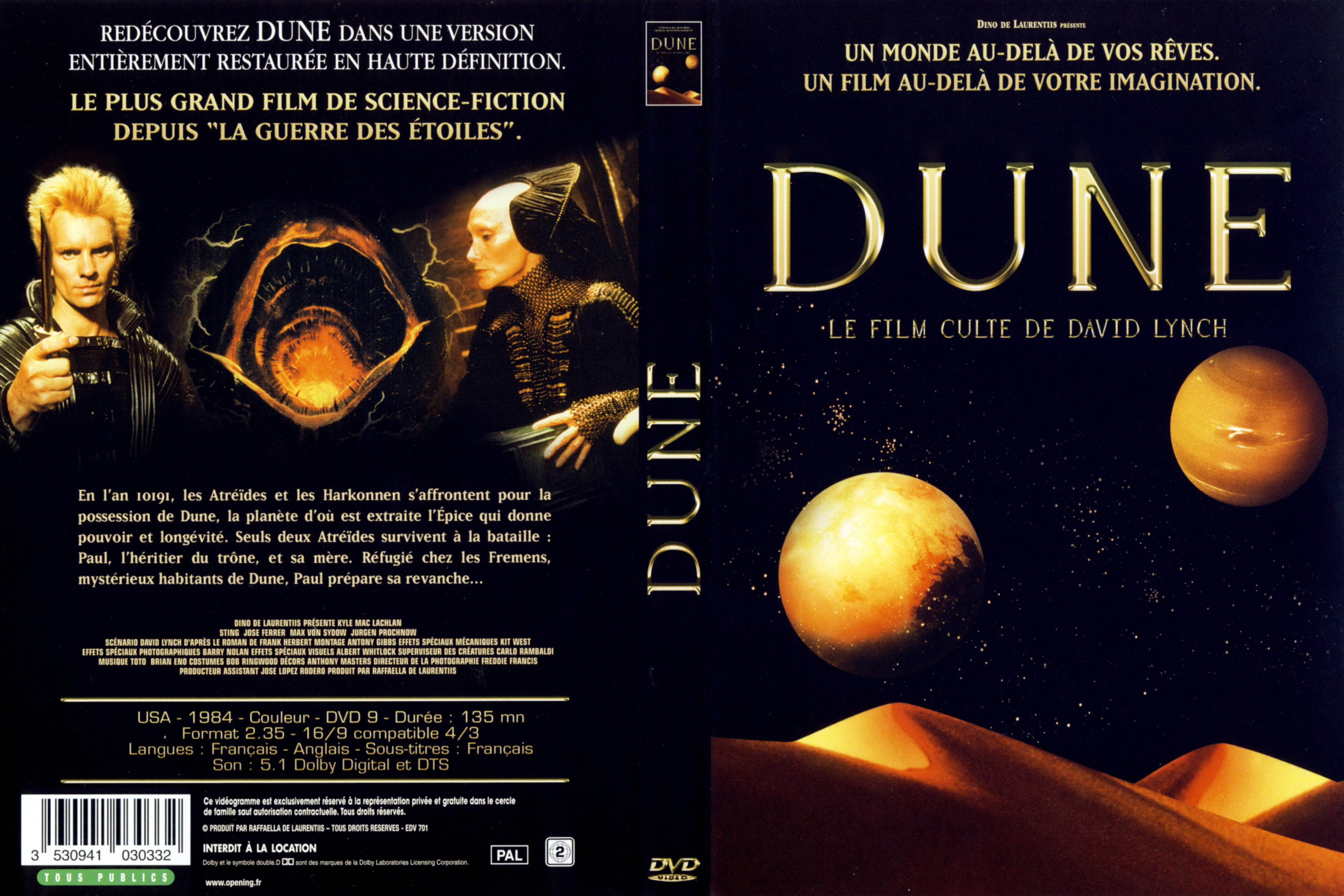 Jaquette DVD Dune v3
