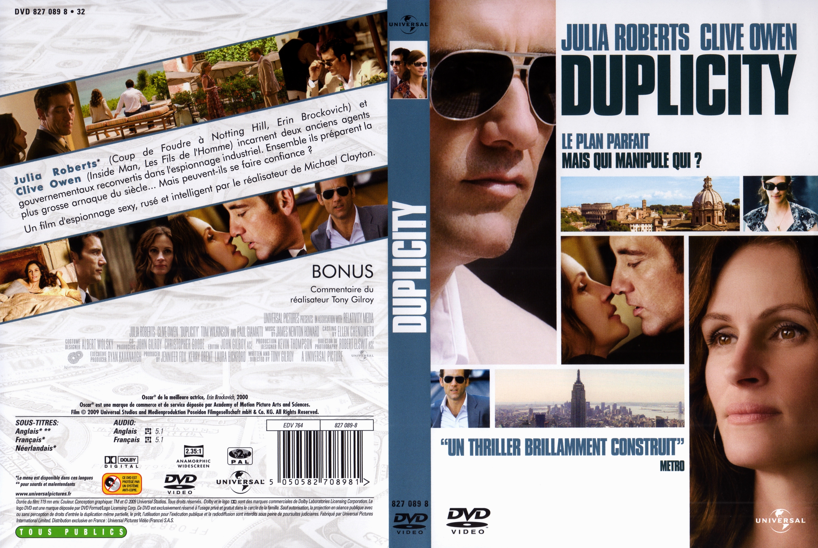 Jaquette DVD Duplicity