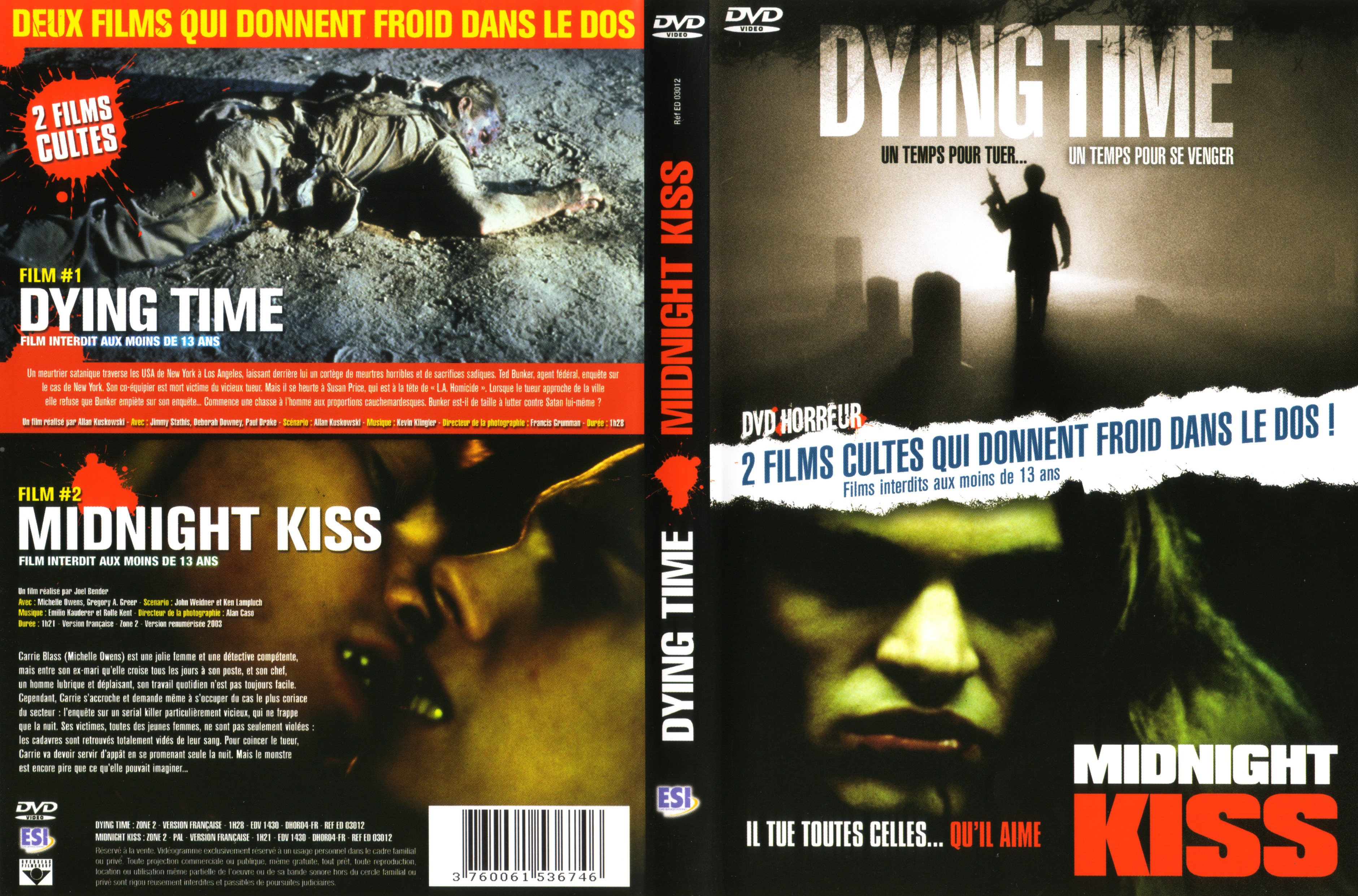 Jaquette DVD Dying time - midnight kiss