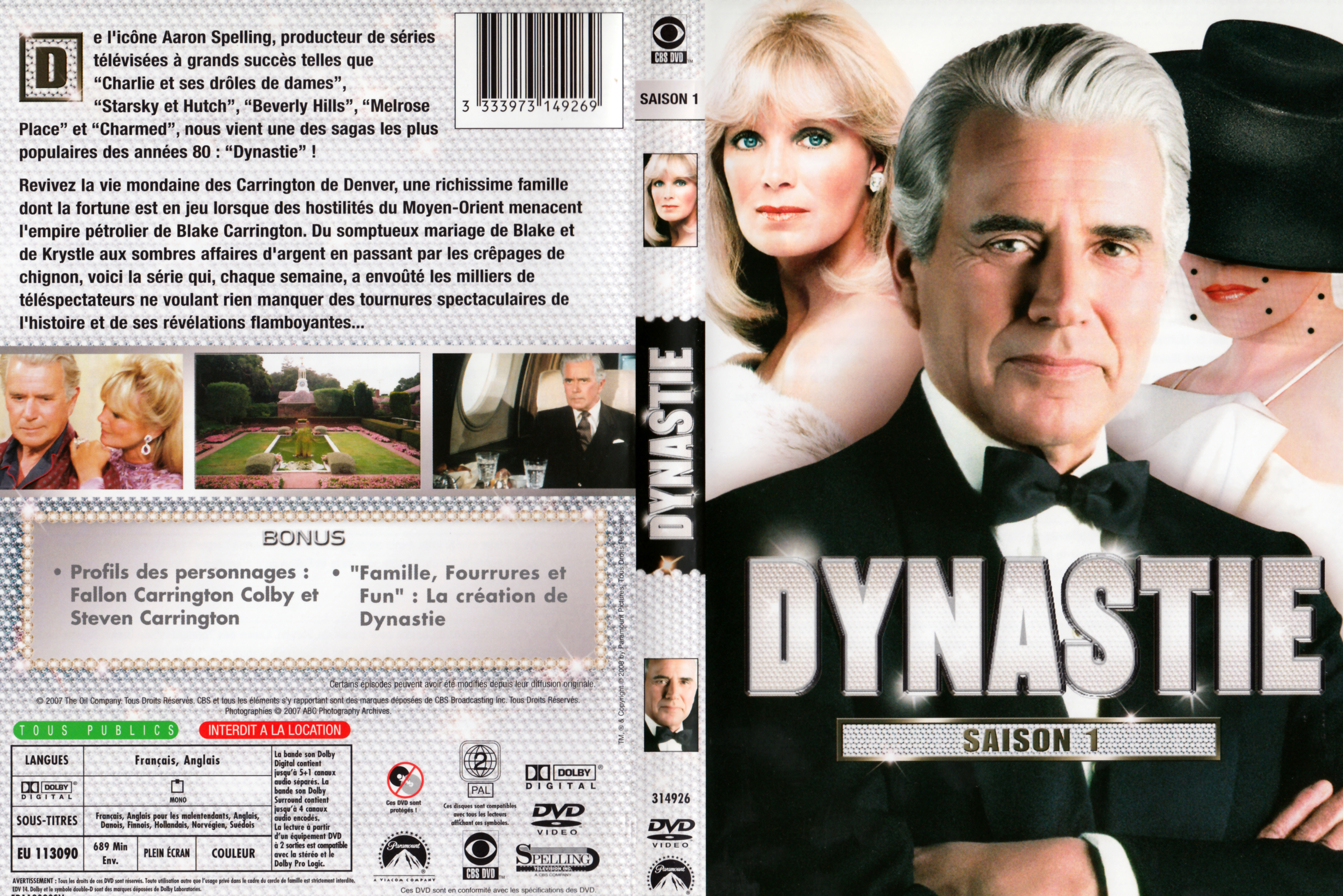 Jaquette DVD Dynastie Saison 1