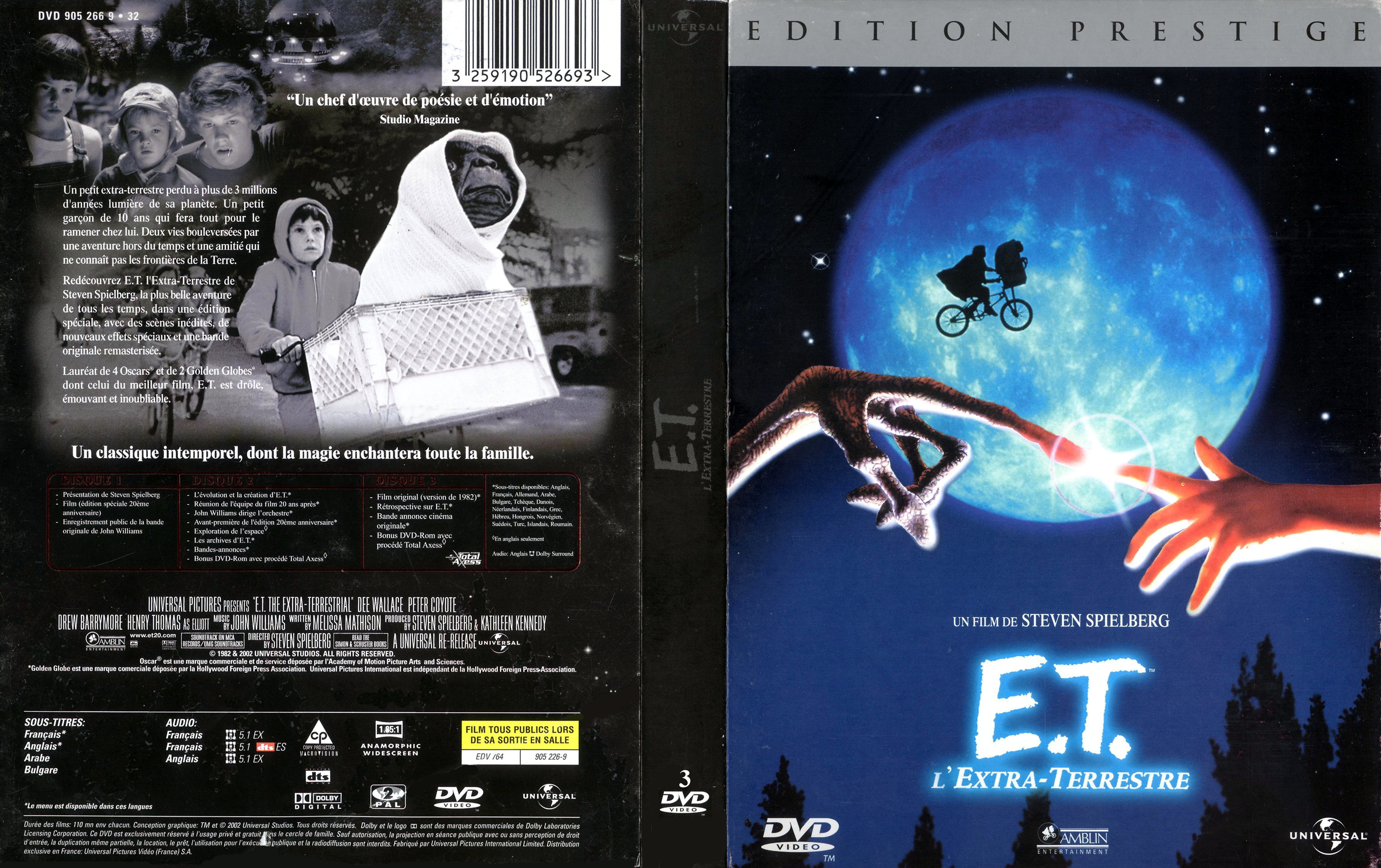 Jaquette DVD E.T. L